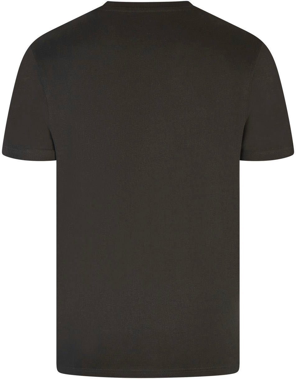 HECHTER PARIS black in Kurzarmshirt klassischem Design