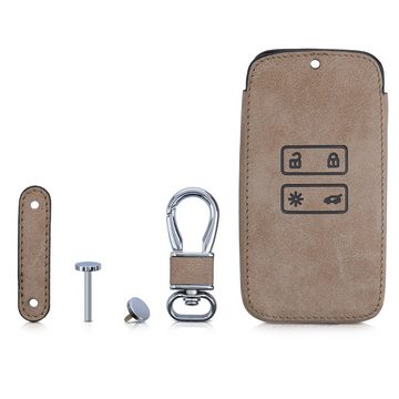 kwmobile Schlüsseltasche Autoschlüssel Hülle für Renault (1-tlg), Kunstleder Schutzhülle Schlüsselhülle Cover - Schlüssel Case