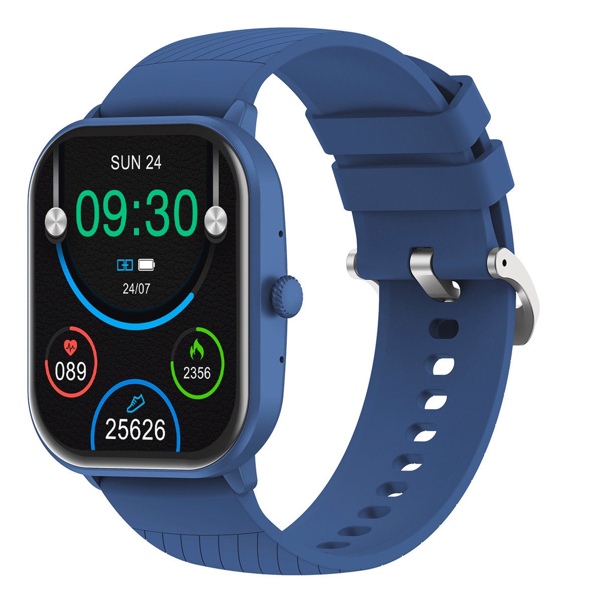 Denver SWC-187BU Smartwatch (5,1 cm/2 Zoll, Proprietär (herstellerspezifisch), Fitness Uhr, Fitness Tracker, Gesundheitsfunktionen