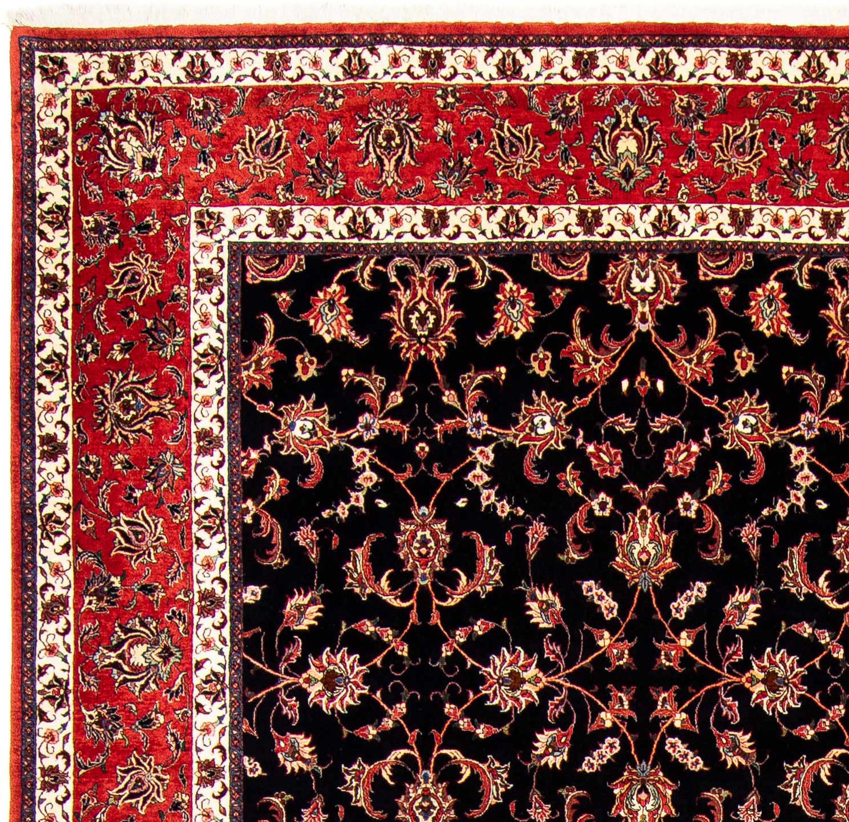 Orientteppich Perser - Bidjar 400 rechteckig, - morgenland, - x 15 cm Zertifikat mm, 301 Einzelstück Wohnzimmer, Höhe: dunkelblau, mit Handgeknüpft