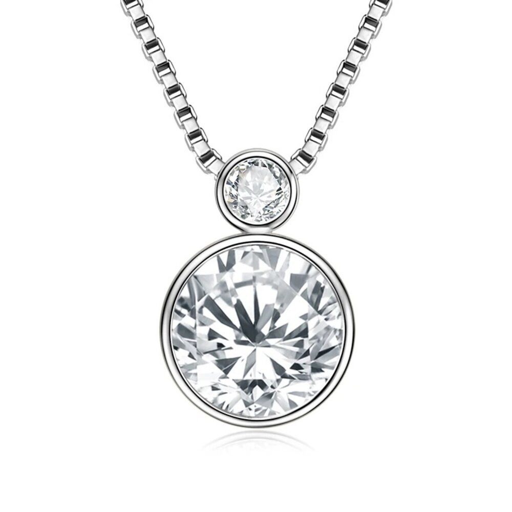 ROUGEMONT Kette mit Anhänger Damen Moissanit günstig online kaufen