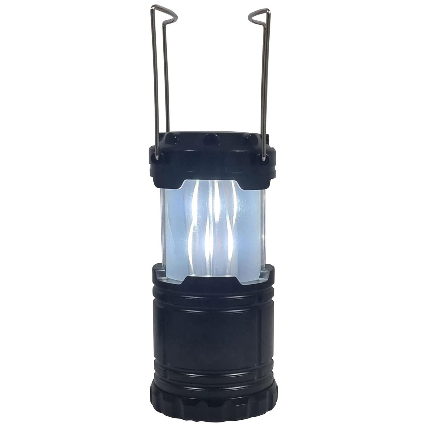 Fachhandel Plus LED Laterne LED Laterne mit realistischem Flammenspiel 2 in1 mit Flammeneffekt, LED fest integriert, Kaltweiß, Orange, Campinglampe, gut verstaubar