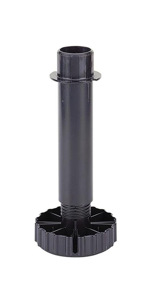 schwarz Sockelverstellfuß mm -6/+30 100 Kunststoff mm Korrekt Möbelfuß Hettich Verstellbereich
