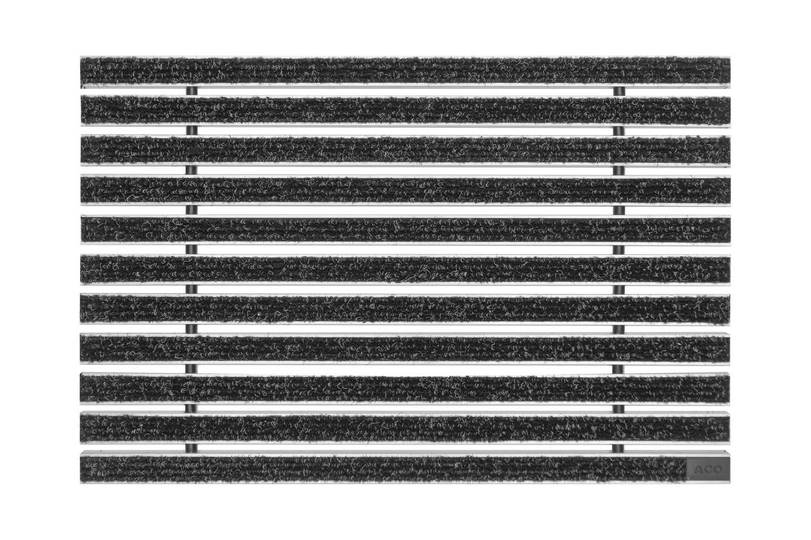 ACO Severin Ahlmann GmbH & Co. KG Fußmatte Eingangsmatte Vario, Rips Anthrazit, rechteckig, Höhe: 22 mm, Größe: 600x400 mm, für Innen- und überdachten Außenbereich