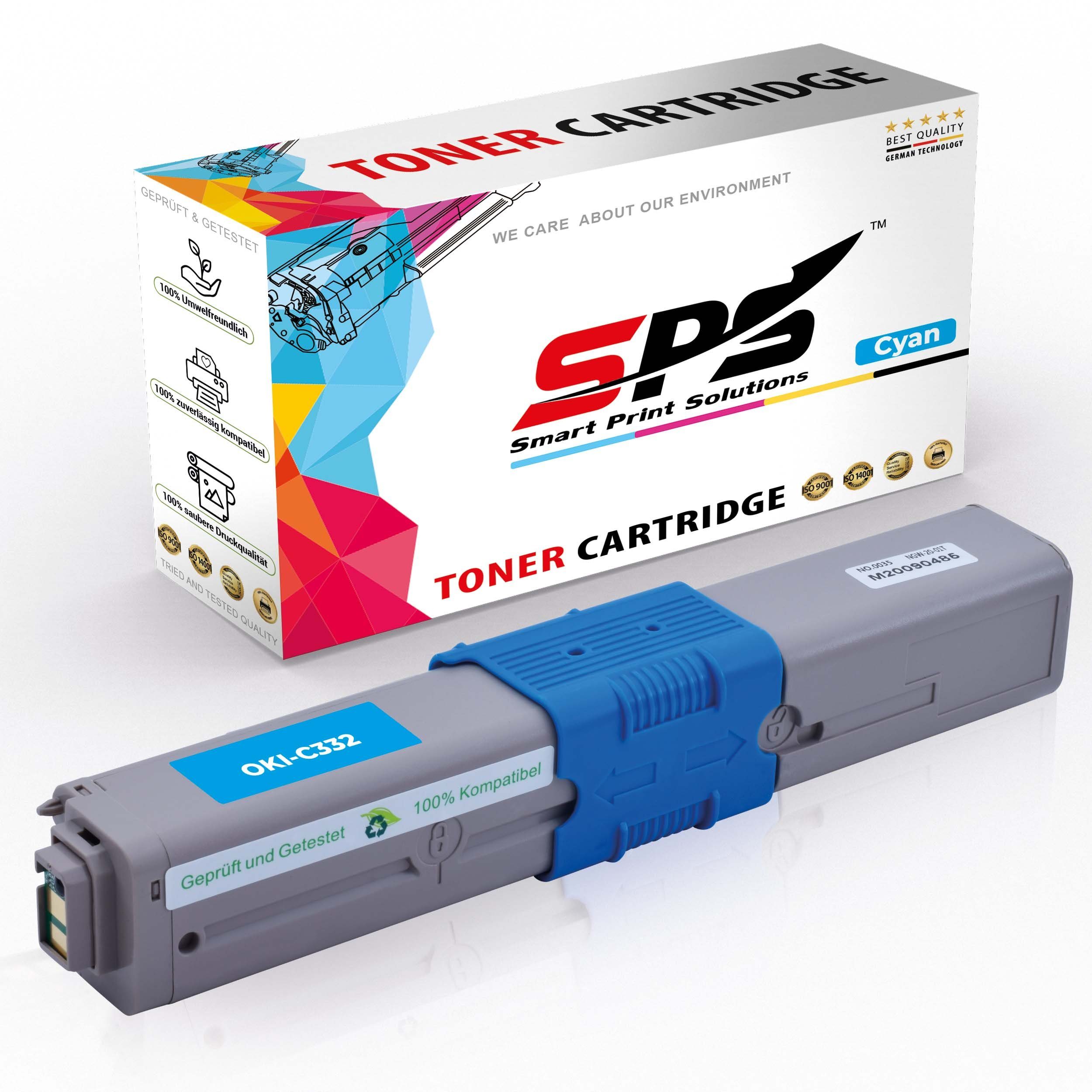 SPS Tonerkartusche Kompatibel für OKI MC 363 DNW (46508711) Toner-Kit Cyan, (1er Pack)