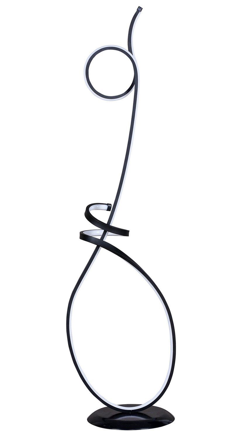 Feldmann-Wohnen Stehlampe Picasso, 30x25x120cm, LED-Streifen Multicolor schwarz