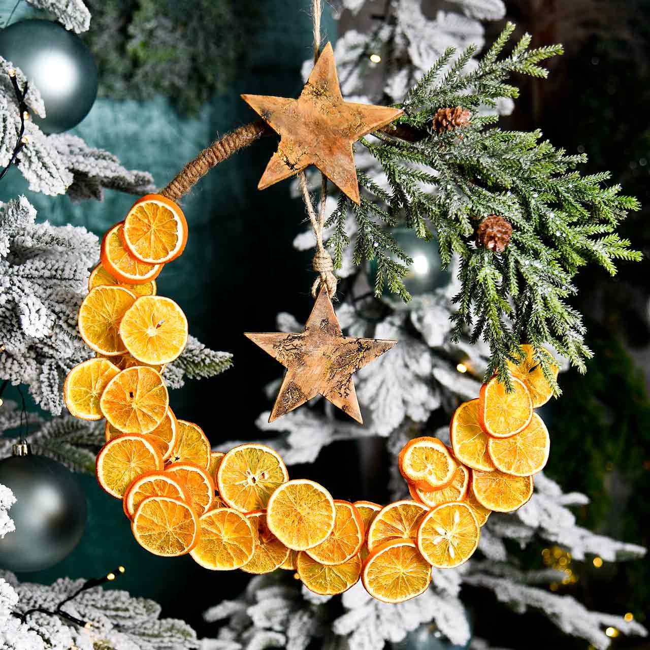 Trockenblume Orangenscheiben 500g Natur Deko Weihnachten, günstig online kaufen