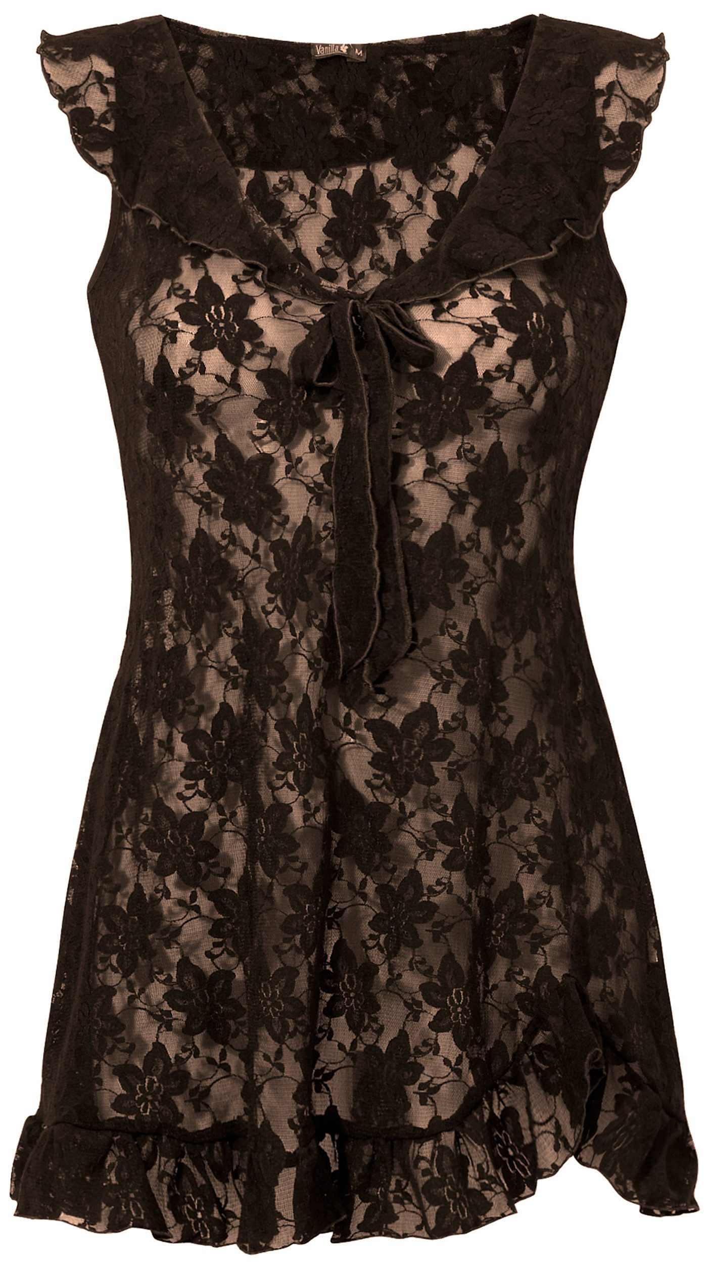 Vanilla night&day Negligé (Set, 1-tlg., 1-teilig) Damen Spitzen-Hemdchen Bl günstig online kaufen