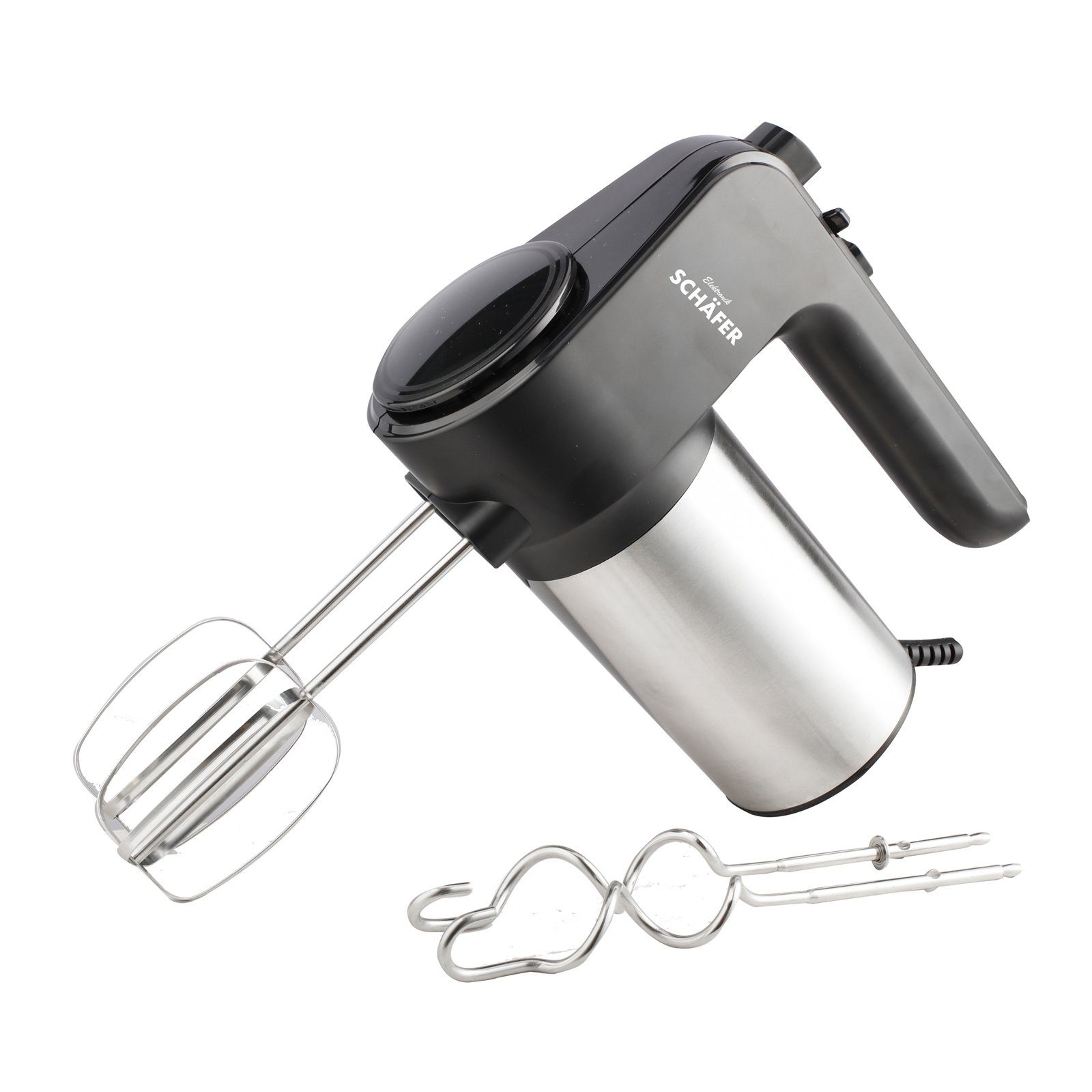 Schäfer Handmixer Handmixer 400 Watt, 400 W, 6 Geschwindigkeiten und  Turbo-Taste bedienbar am Griff