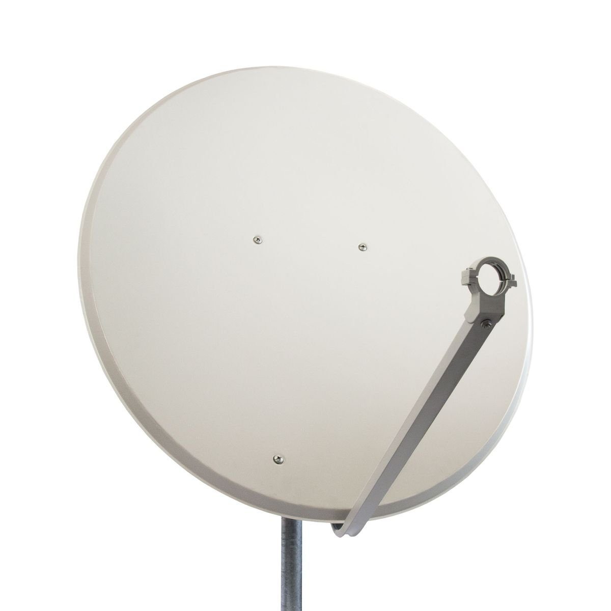 PremiumX »PXS100 Satellitenschüssel 100cm Stahl Hellgrau Satellitenantenne SAT  Spiegel mit LNB-Tragarm und Masthalterung« SAT-Antenne online kaufen | OTTO