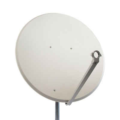 PremiumX PXS100 Satellitenschüssel 100cm Stahl Hellgrau Satellitenantenne SAT-Antenne