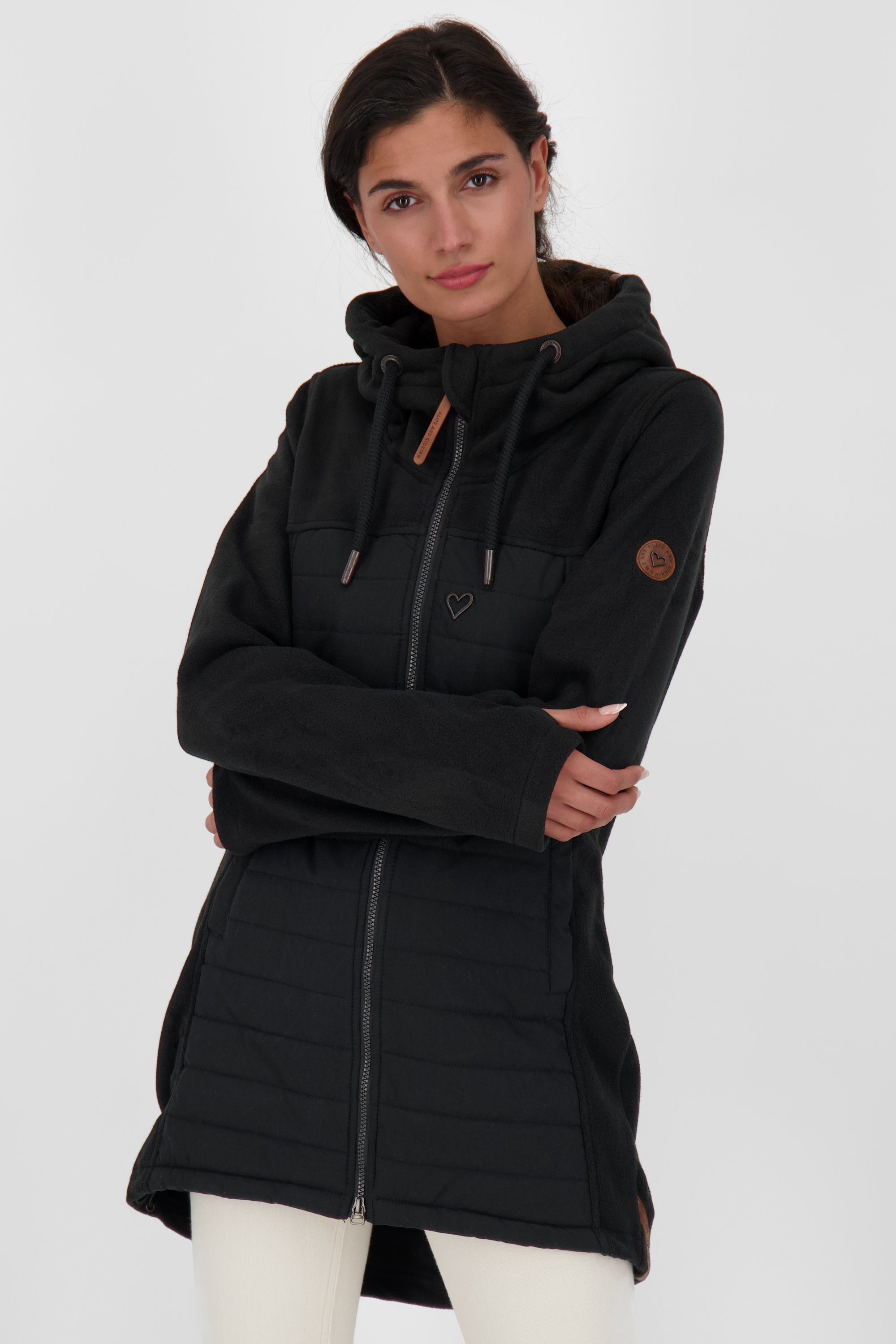 Alife & Kickin Sweatjacke Polarfleece-Stepp Jacket Damen Steppjacke, Fleecejacke