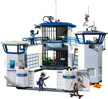 Playmobil® Konstruktions-Spielset Polizei-Kommandozentrale mit Gefängnis (6872), City Action, (256 St), Made in Germany