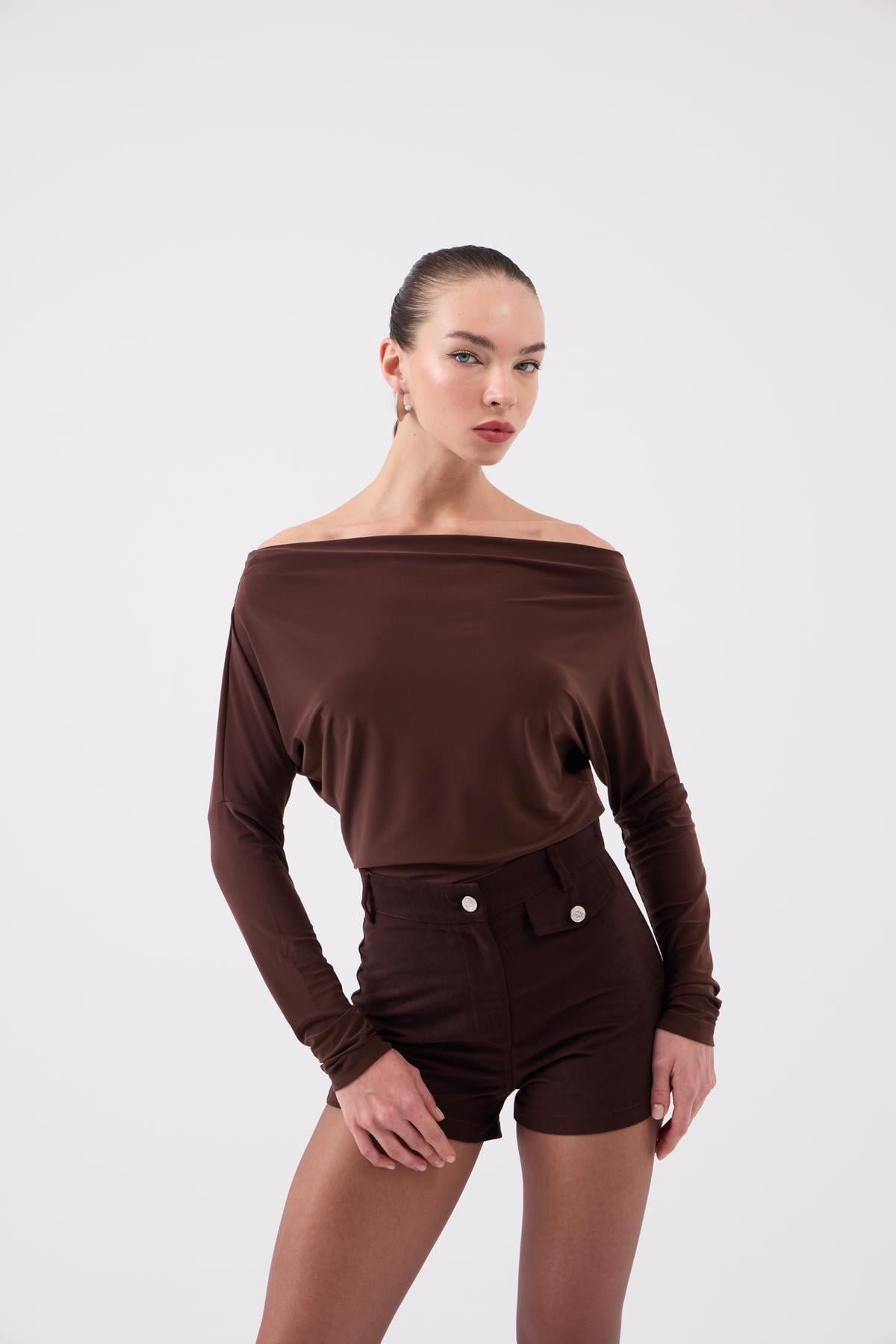 HOLLY LOLLY Blusentop Asymmetrische Talia Bluse