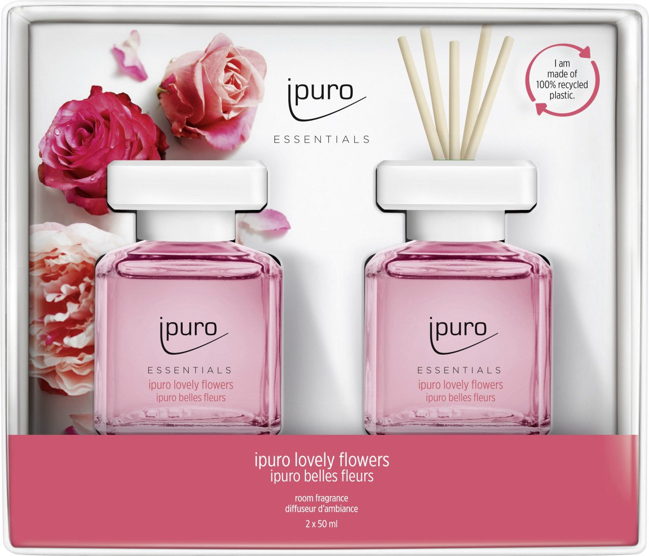 IPURO Duftstäbchen ipuro ESSENTIALS Raumduft Set Lovely Flowers Set 2