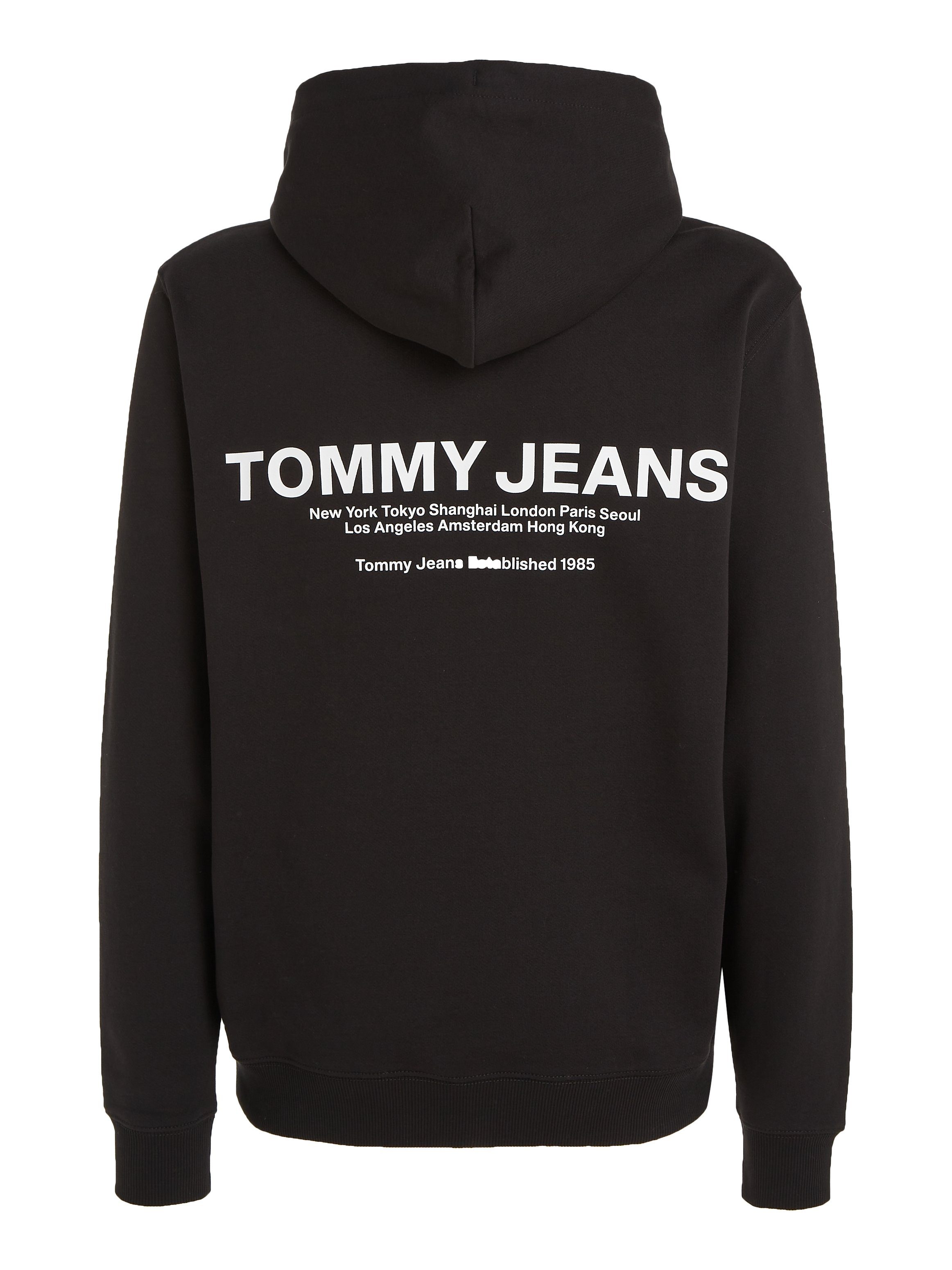 REG HOODIE ENTRY Tommy TJM Black Kapuzensweatshirt GRAPHIC Jeans