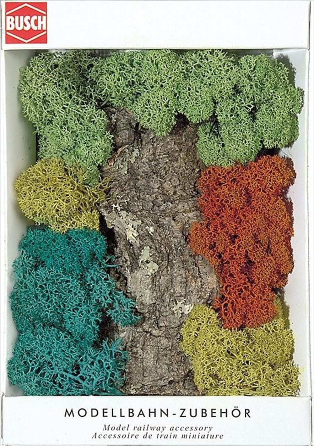 Busch Modelleisenbahn-Baum Busch 7101 Islandmoos Zierkork Starter-Set zur Landschaftsgestaltung, Spur Spurunabhängig