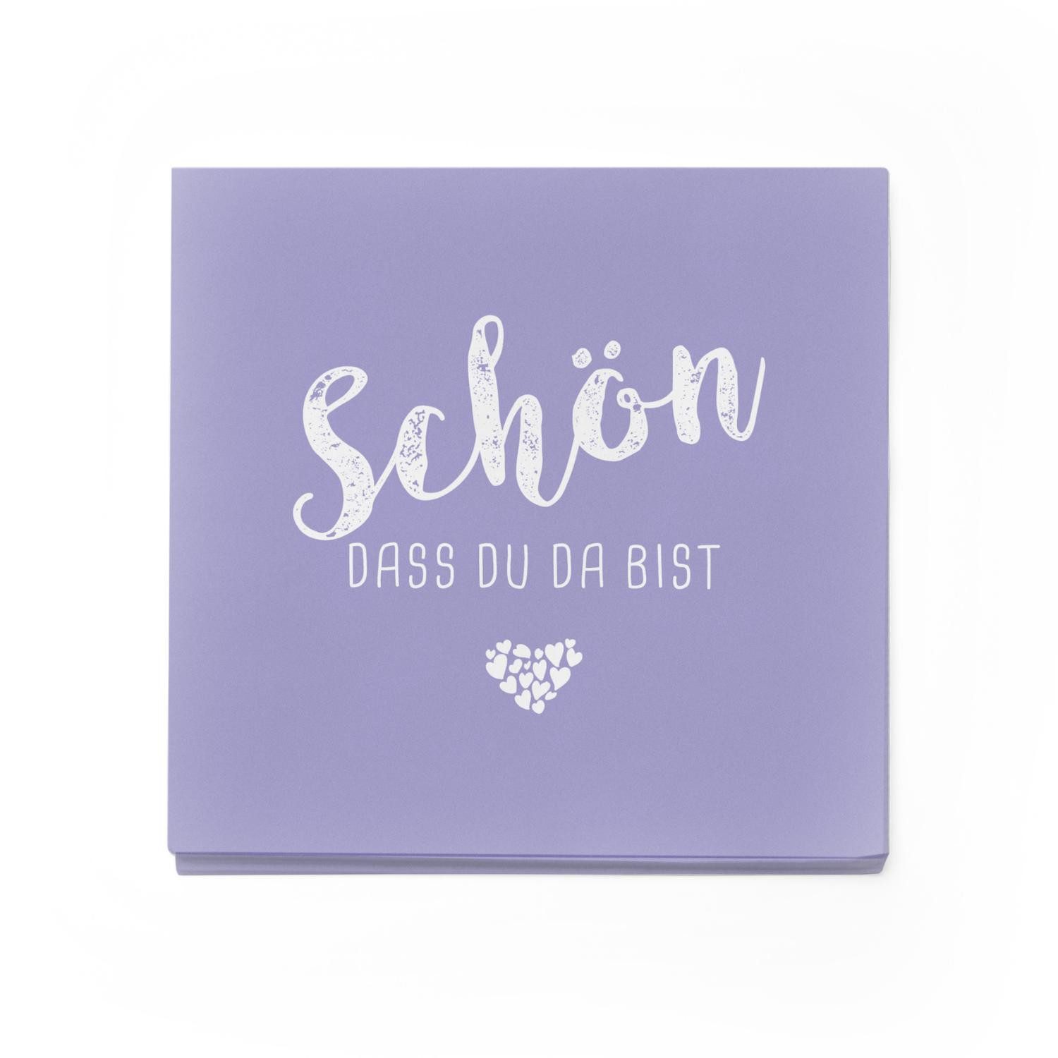itenga Papierserviette itenga 20x Serviette Schön dass du da bist - LILA / FLIEDER - – Bild 2 von 5