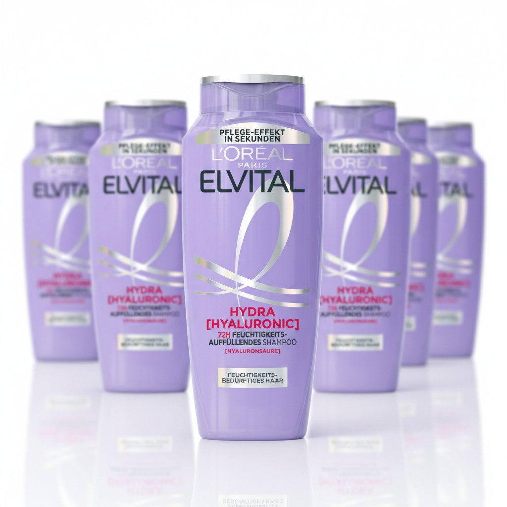 L'ORÉAL PARIS Haarshampoo L'Oréal Paris Elvital Hydra [Hyaluronic] Shampoo (6er)