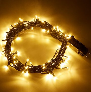 tectake Christbaumkerzen Lichterkette Weihnachten mit 8 Funktionen für