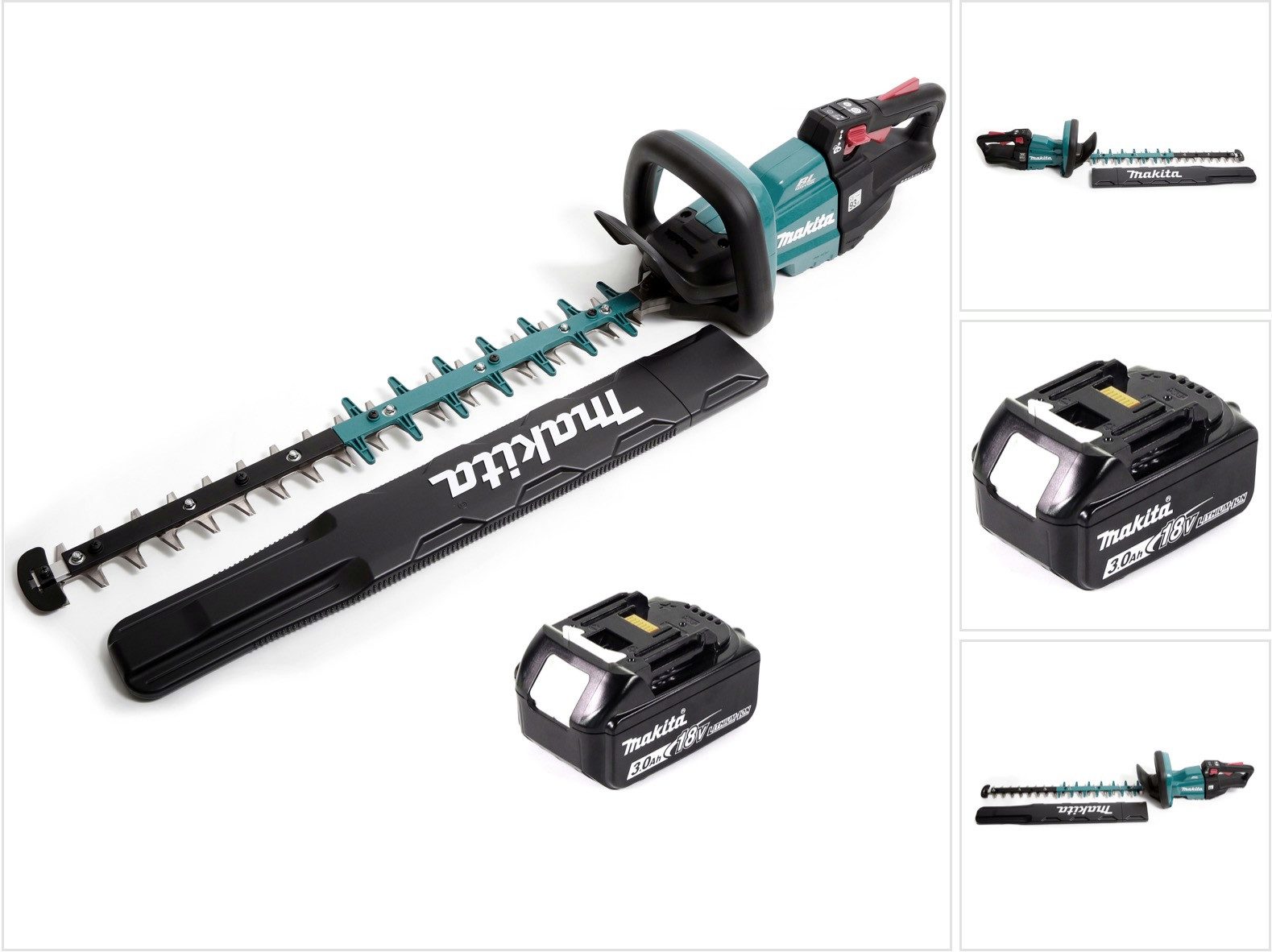 Makita Akku-Heckenschere DUH 601 F1 Akku Heckenschere 18V 60cm Brushless + 1x Akku 3,0Ah - ohn