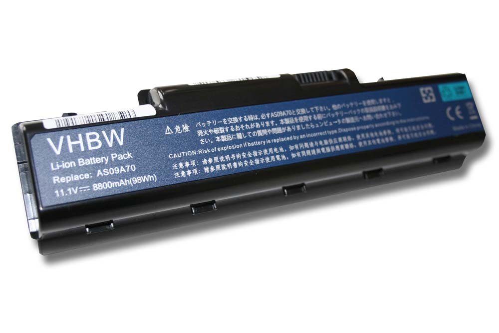 vhbw kompatibel mit Acer Aspire 5732Z-4867, AS5517-5661 Laptop-Akku Li-Ion 8800 mAh (11,1 V)