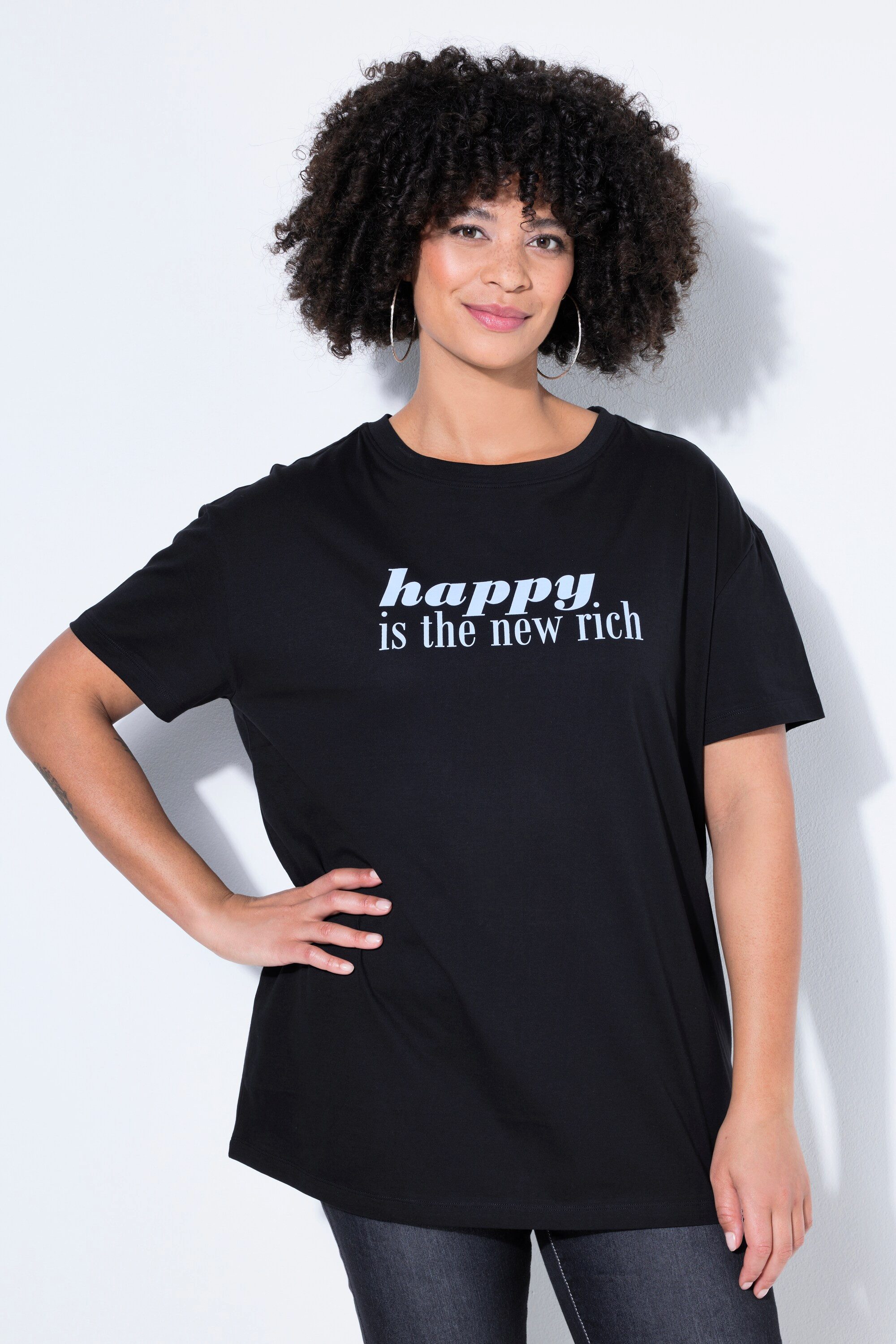 Angel of Style T-Shirt T-Shirt oversized Schriftzug Halbarm günstig online kaufen