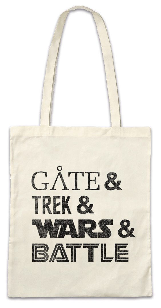 Beuteltasche Gate & Trek & Wars & Battle Stofftasche Star Galactica Geek Nerd Sci