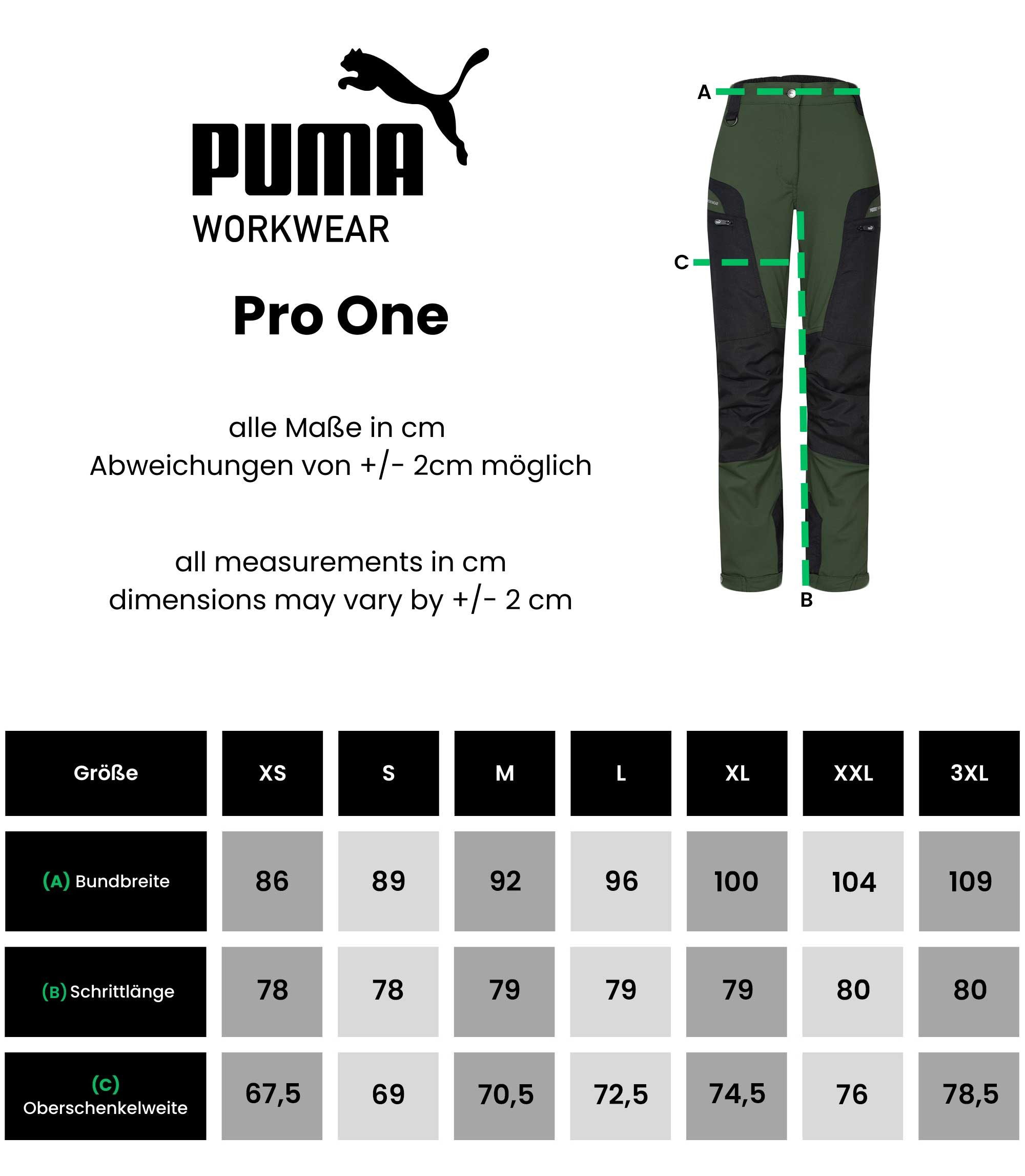 PUMA Workwear Outdoorhose Wanderhose Damen - Outdoor Hosen für Damen, Verstellbare Knopfleiste Verstärktes Nylon für Langlebigkeit - 4-Wege-Stretch - Atmungsaktiv