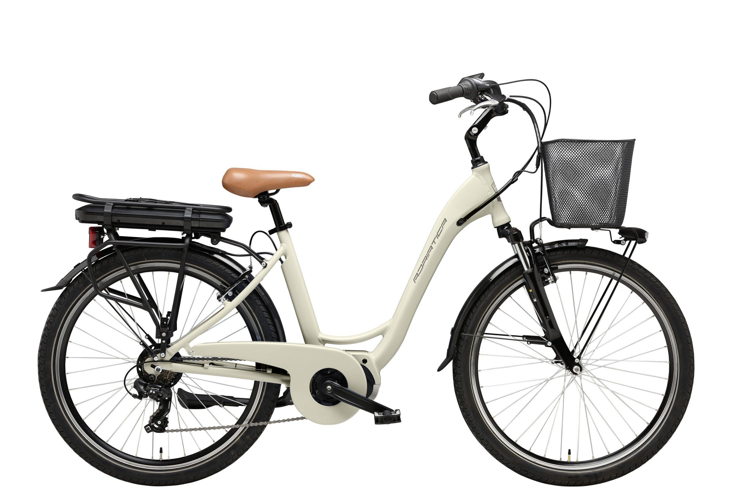 Adriatica E-Bike, 6 Gang Shimano, Kettenschaltung, Mittelmotor, 468 Wh