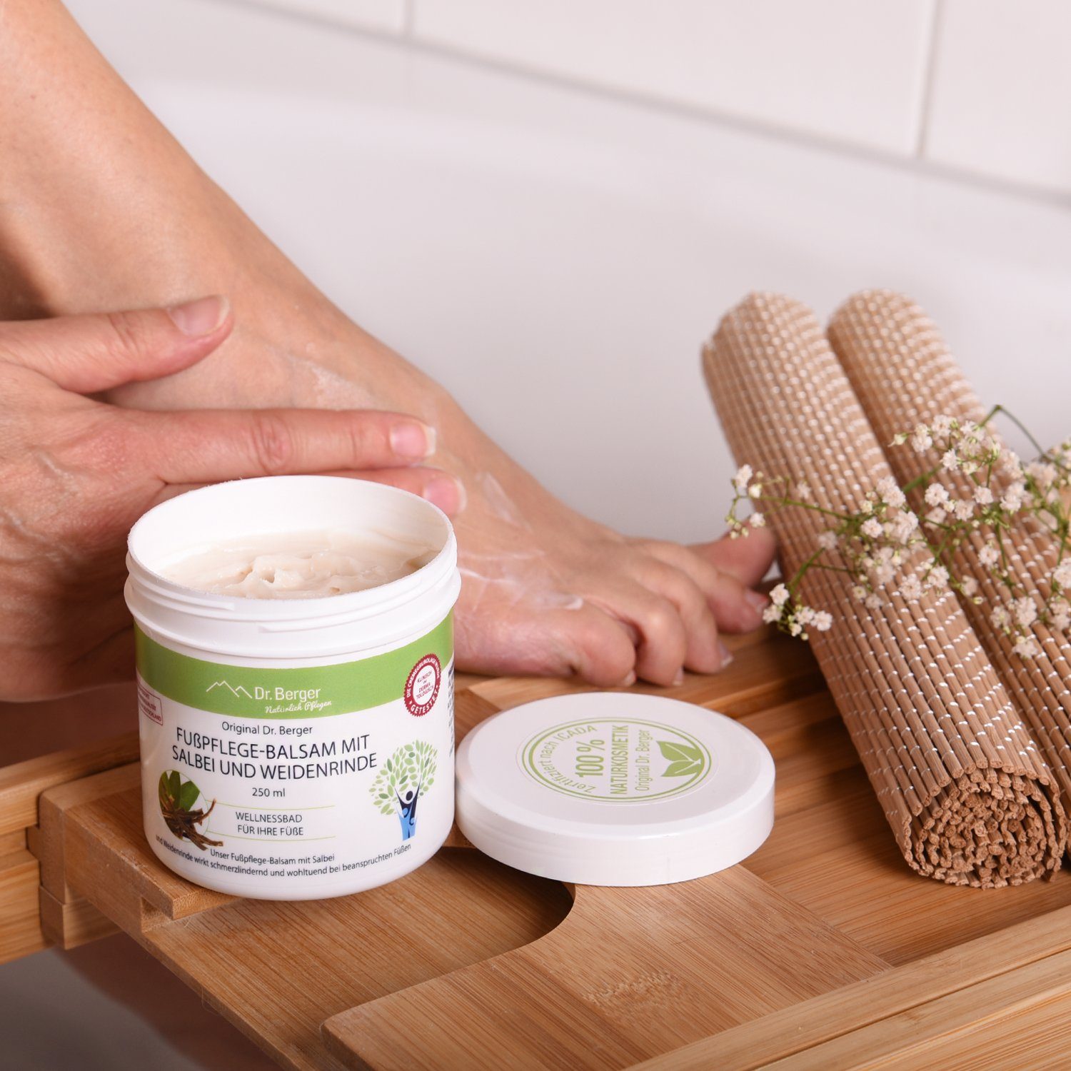 Dr. Berger Fußpflegecreme Original Dr. Berger Fußpflegebalsam mit Salbei und Weidenrinde 250 ml