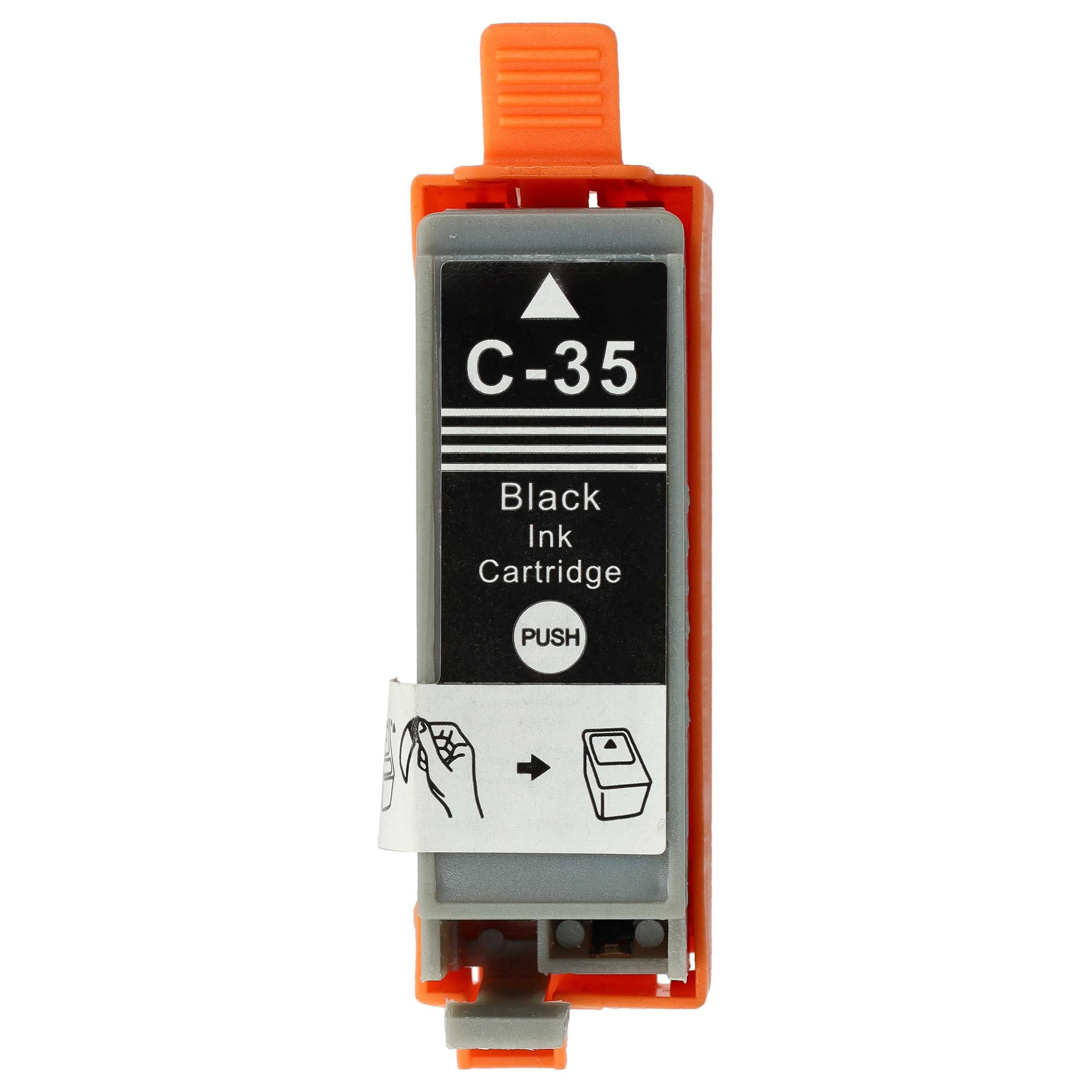vhbw Ersatz für Canon PGI-35BK für Tintenstrahldrucker Tintenpatrone