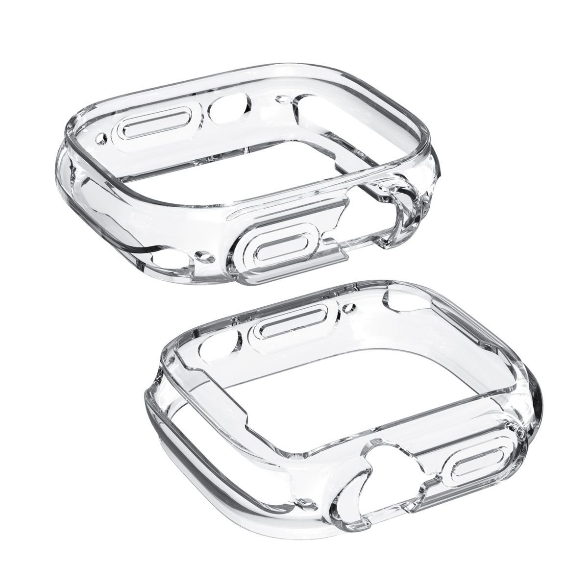 Wigento Smartwatch-Hülle Für Apple Watch Ultra 1 + 2 49mm Shockproof TPU Silikon Hülle Tasche