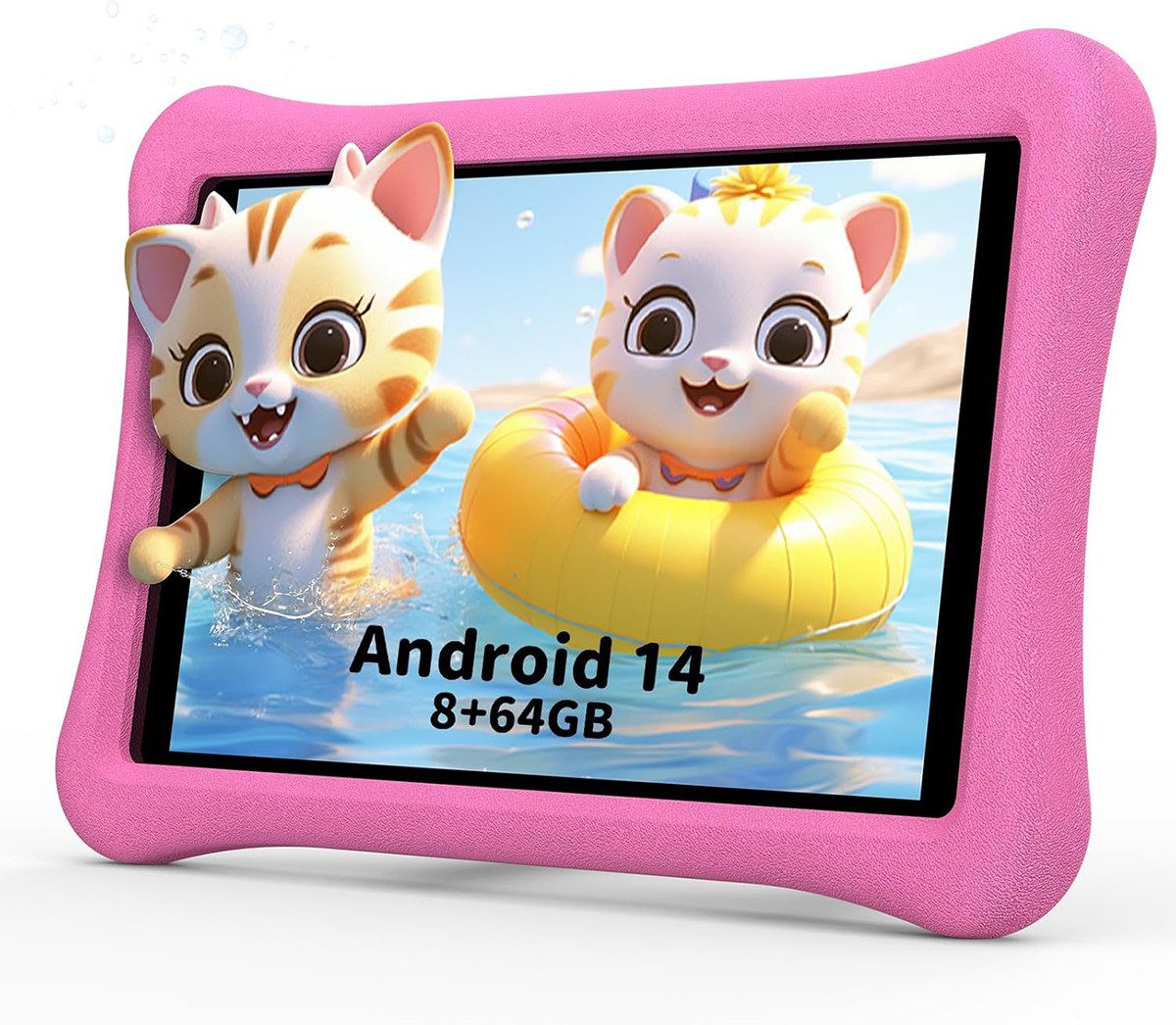 AWOW Android 14 Kinder Kids Tablet HD 10.1”, 2025 Neu 3GB RAM 64GB ROM Tablet (10.1", 64 GB)