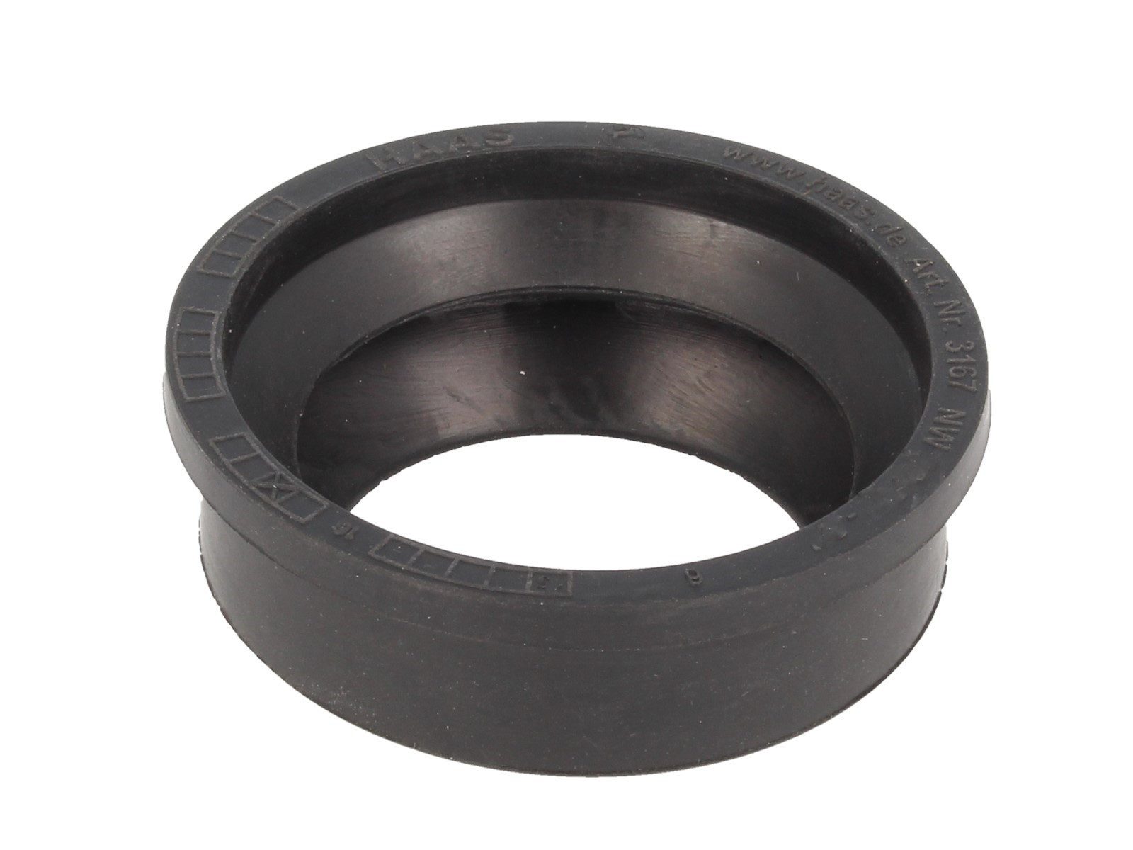 HAAS Ablaufrohr Gummimanschette für Gussrohr Abflussrohr Außen Ø 60 mm x Innen Ø 50 mm