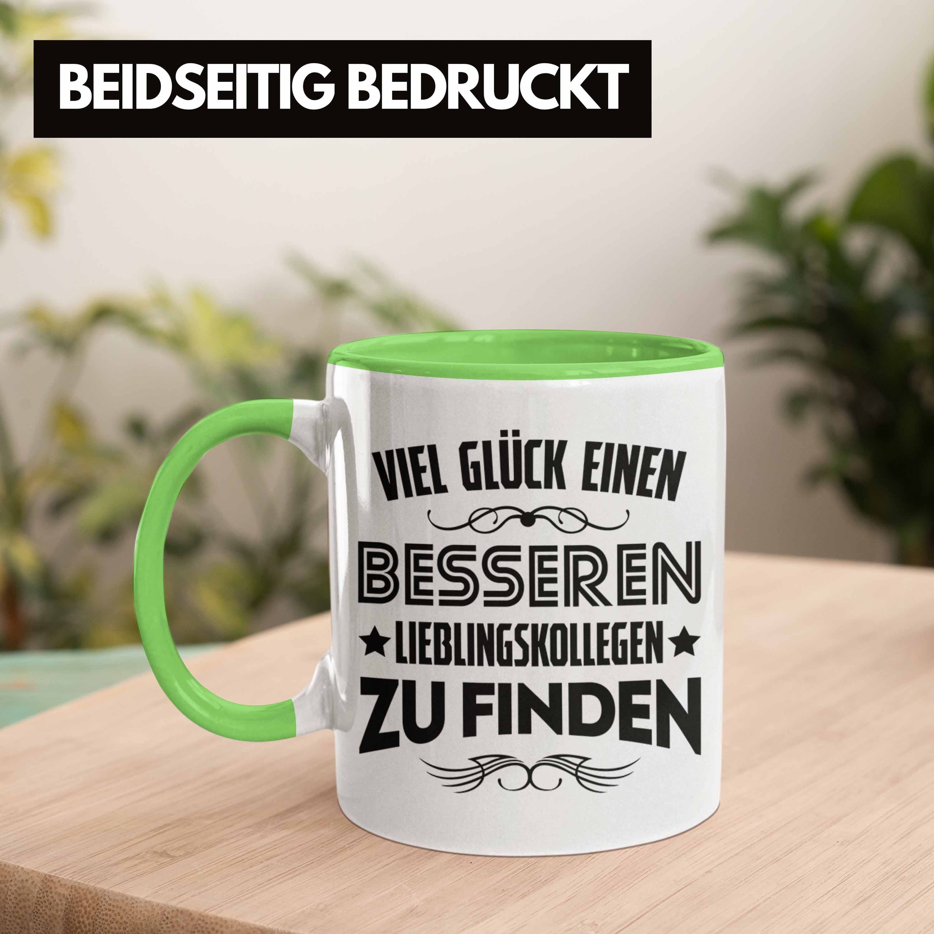 Grün - Trendation Kollege Viel Tasse Trendation Kollegin Sprüche Besseren Abschiedsgeschenk Glück Jobwechsel - Tasse Lustig Lieblingskollegen Geschenk