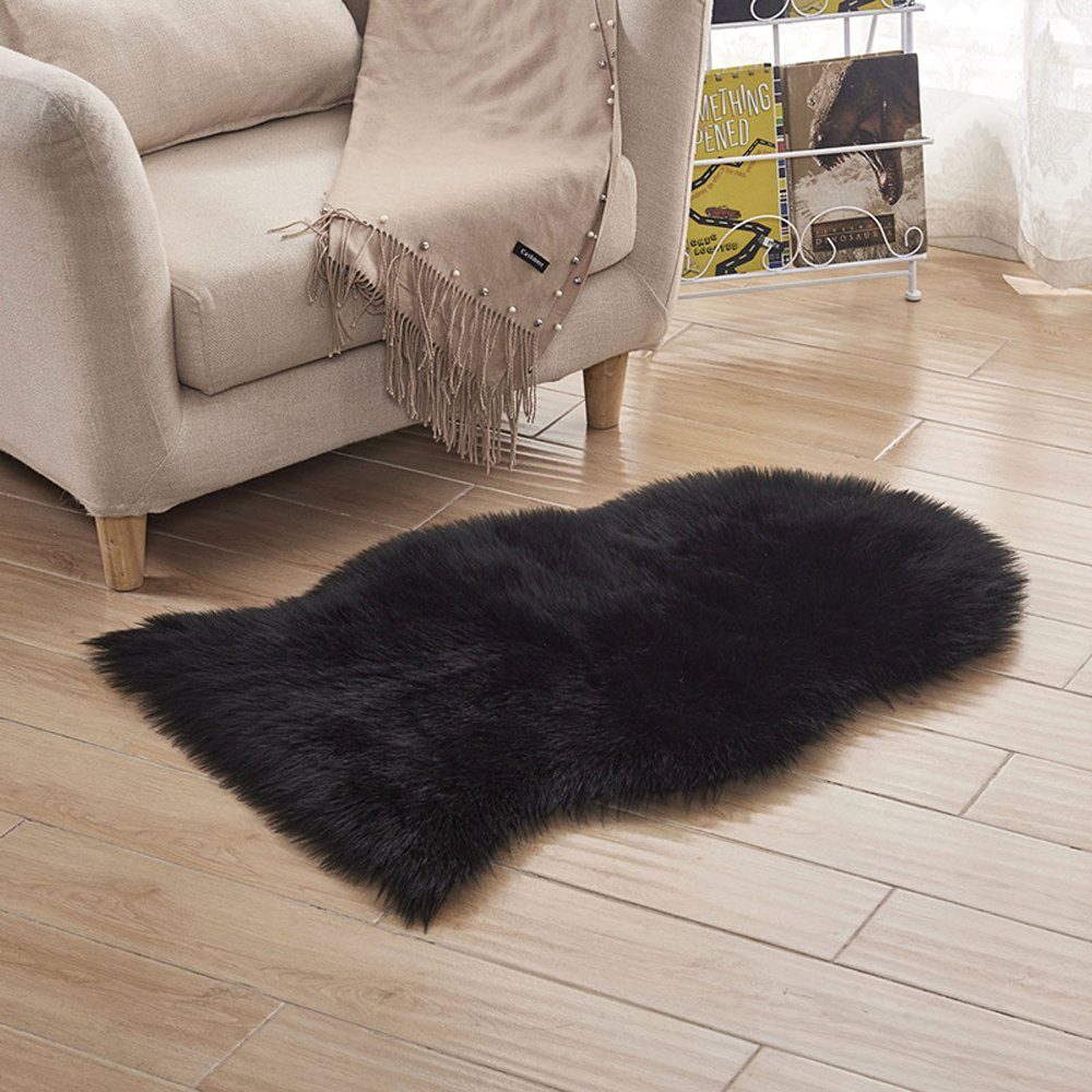 BTTO TEPP Hochflor-Teppich Fellteppich,Kunstfell,Weich,Hochflor Shaggy Tepp günstig online kaufen