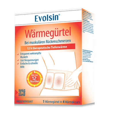 Evolsin Wärmegürtel Evolsin® Wärmegürtel - therapeutische Tiefenwärme bei Rückenschmerzen, 4-tlg.