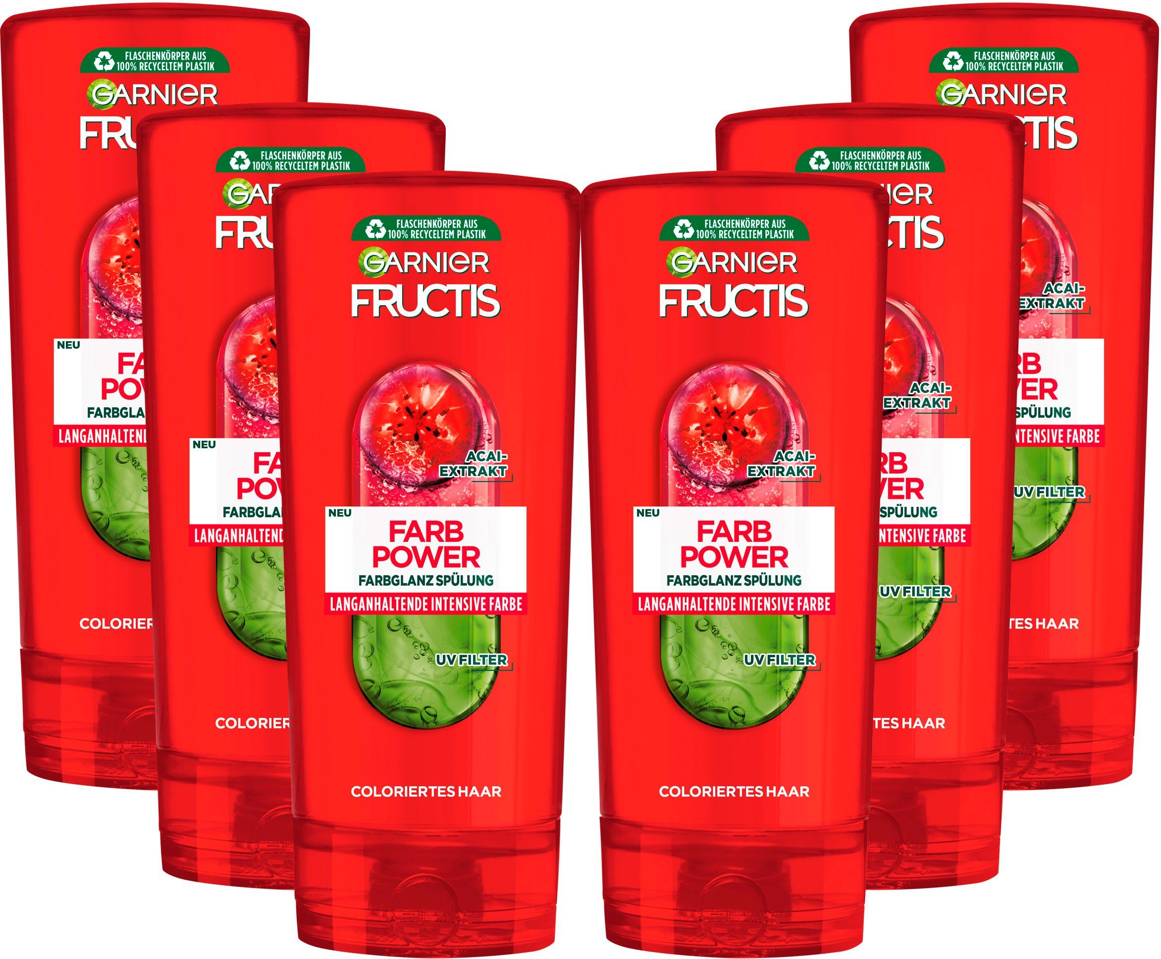 Set, Farb GARNIER Power Fructis 6-tlg. Haarspülung Garnier Spülung,