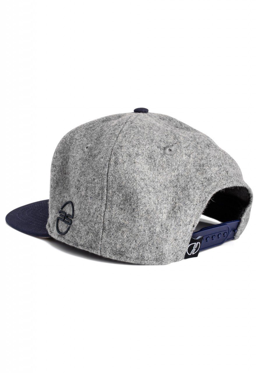 Blackskies Snapback Cap Ancient Gods Snapback Cap Horus - Grau-Blau-Flannel