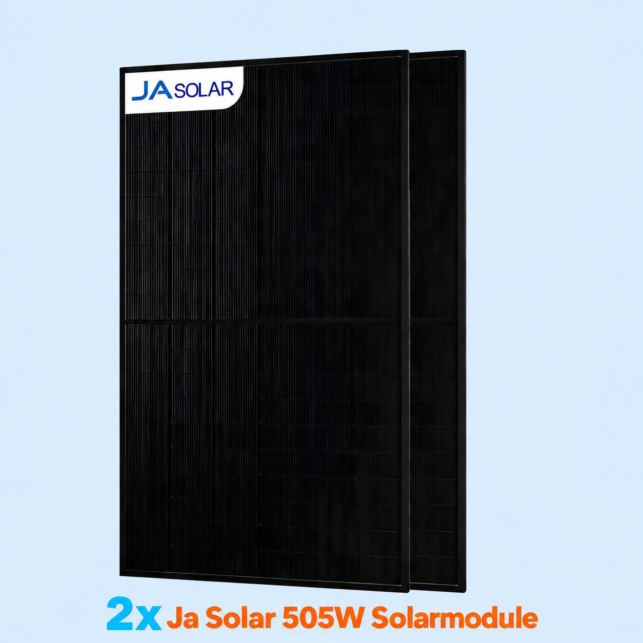 JA SOLAR Solarmodul Solarmodul 505W N-Type Bifazia Glas-Glas, 22.8% Efficiency full black, 505 W, Monokristallin, (2-St., 1/2/4/6/12/24/36 Pcs JA Solar 505W Sol – Bild 2 von 5