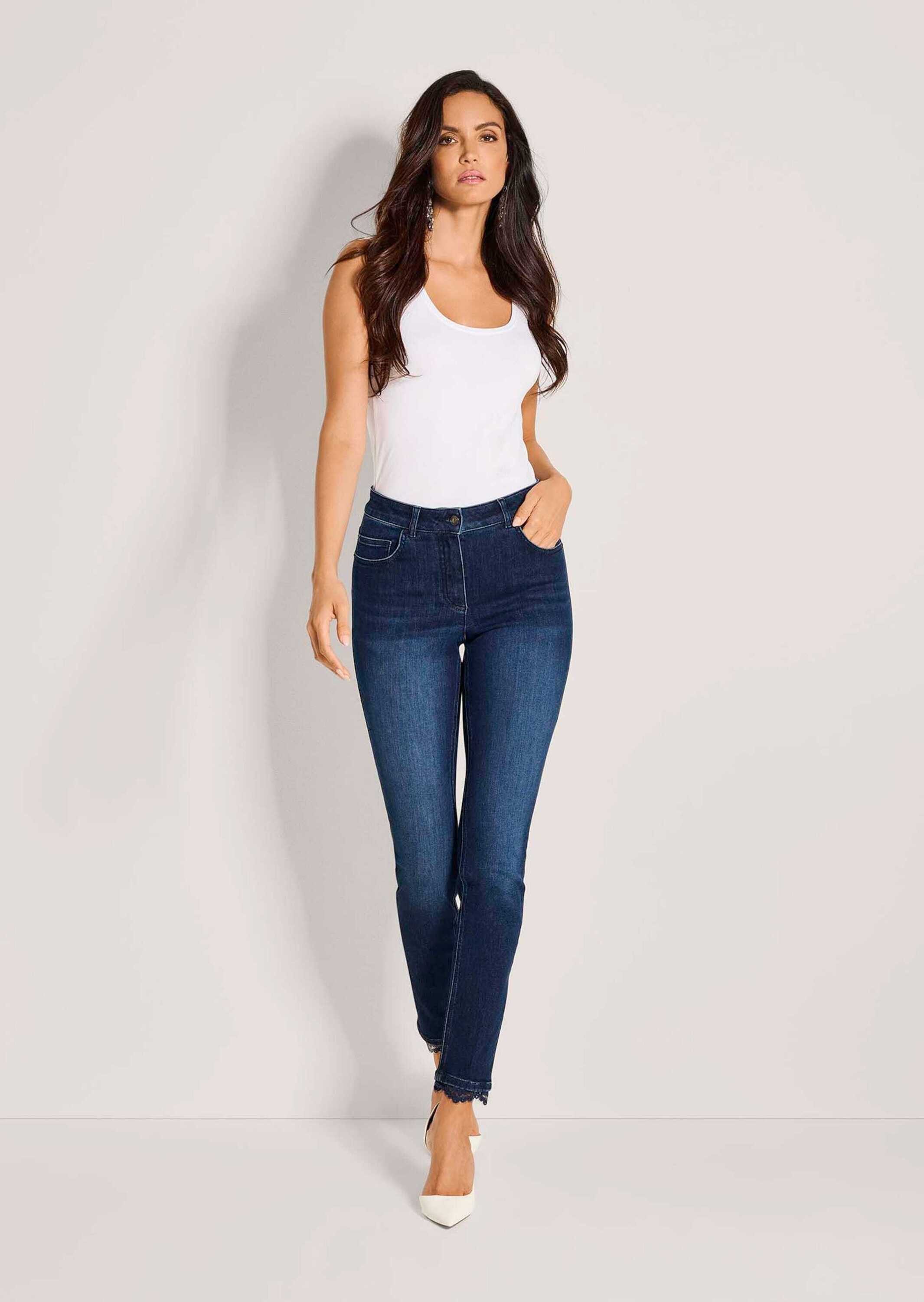 Gerade Jeans Kurzgröße: Slim Fit Five-Pocket-Hose