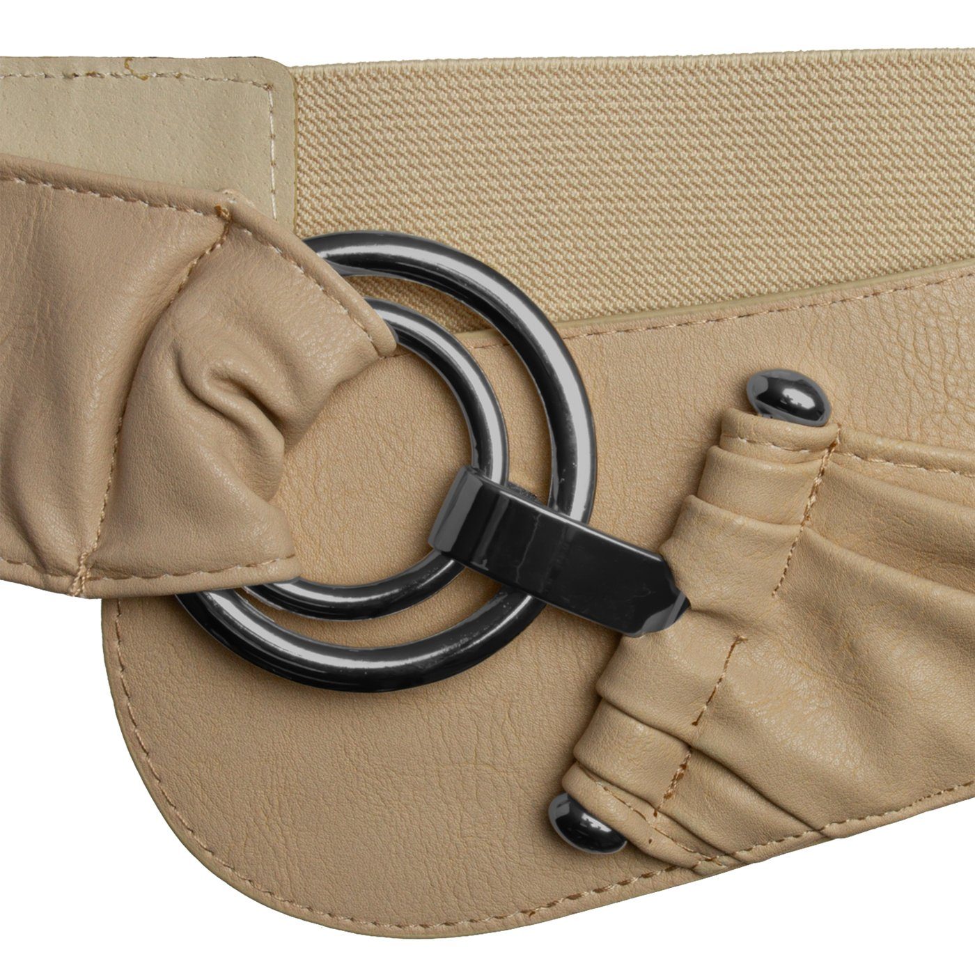 Caspar Taillengürtel GU246 elastischer breiter Damen Stretch Taillengürtel günstig online kaufen