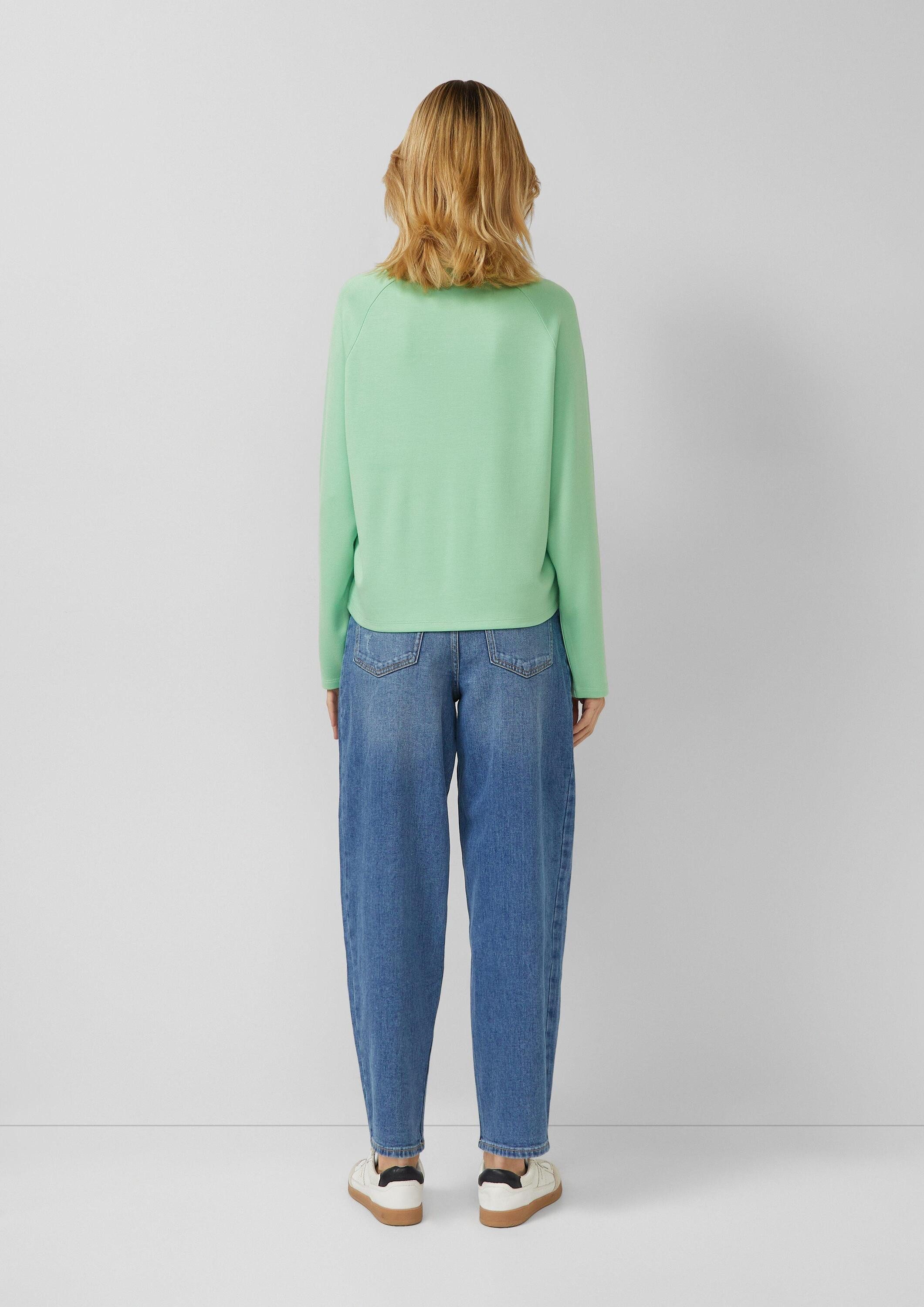 s.Oliver Sweatshirt Sweatshirt Sweatshirt aus Viskosemix im Relaxed Fit