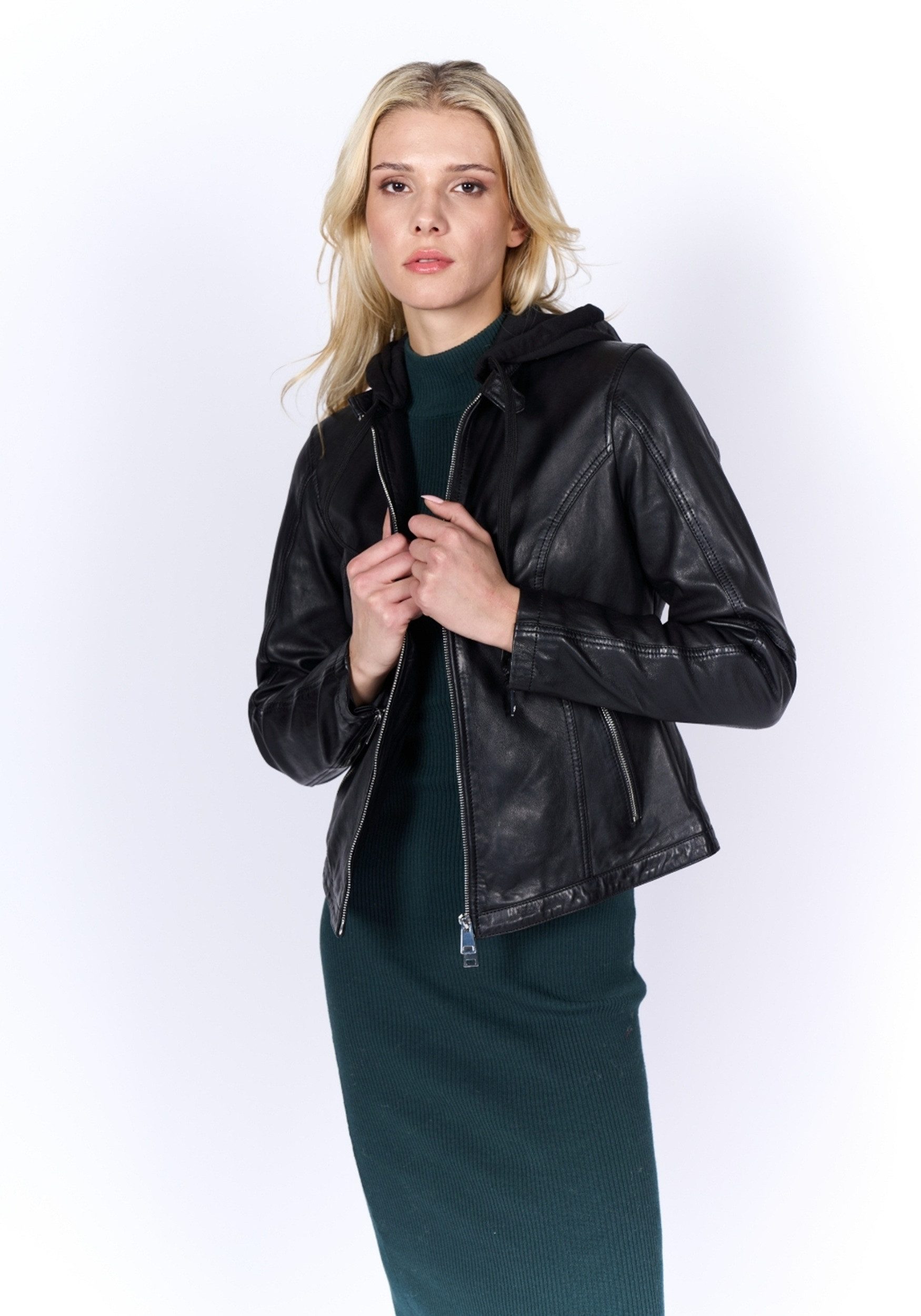 Freaky Nation Lederjacke Tamy-FN
