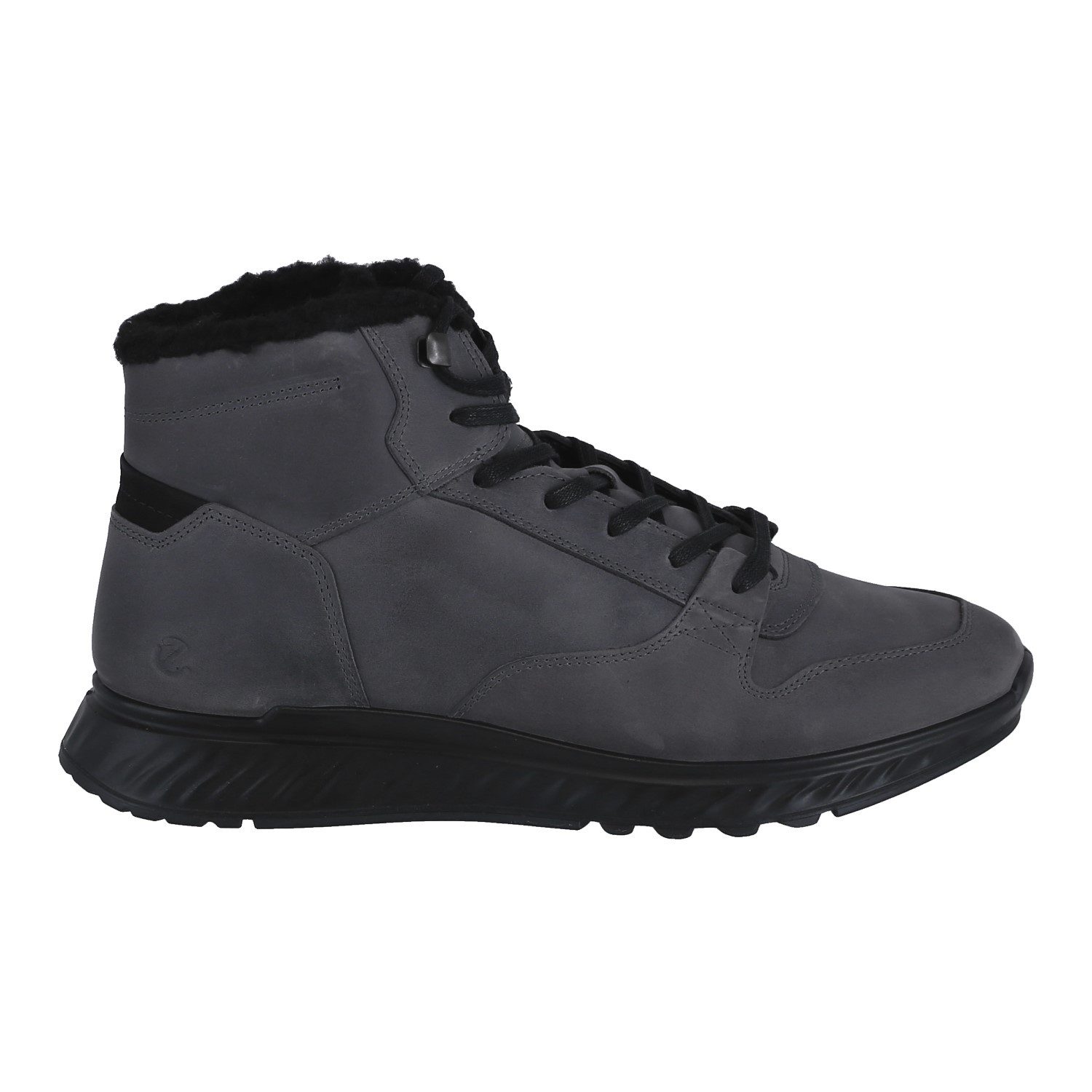Ecco Exostride MID Warm (Nubukleder) magnetgrau Herren Winterstiefel