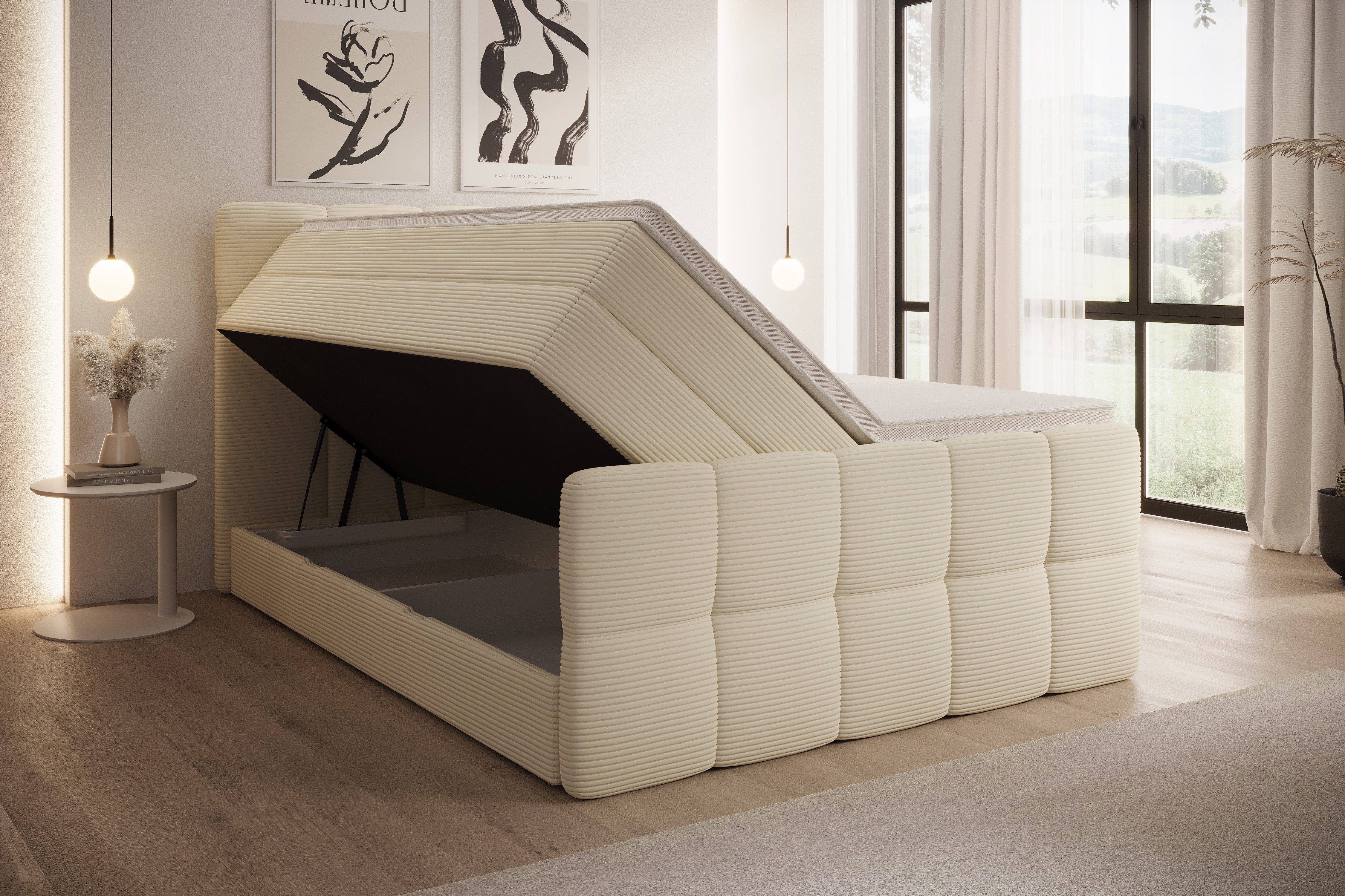 wonello Boxspringbett Madison 3 mit TV-Lift, günstig online kaufen