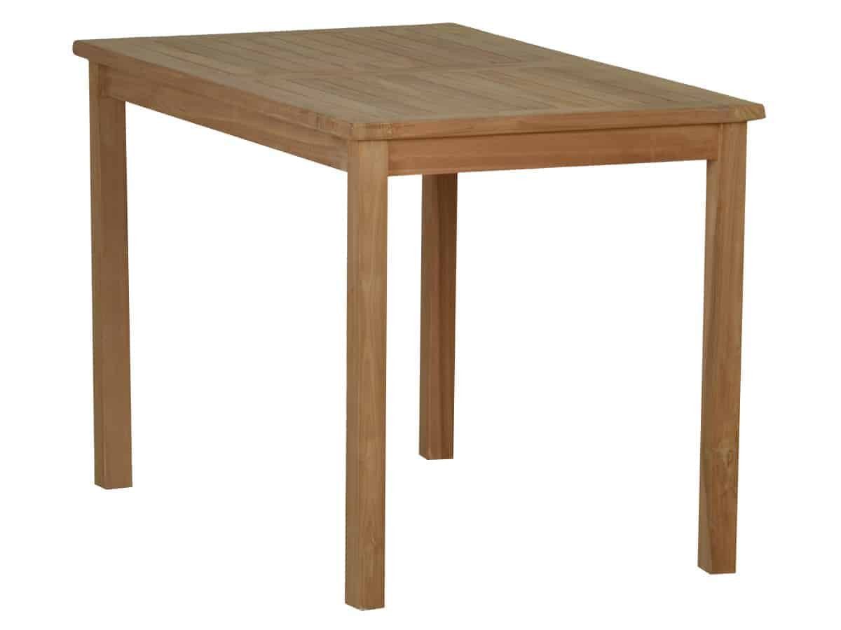 MiaMöbel Gartentisch, aus massivem Teakholz Honig