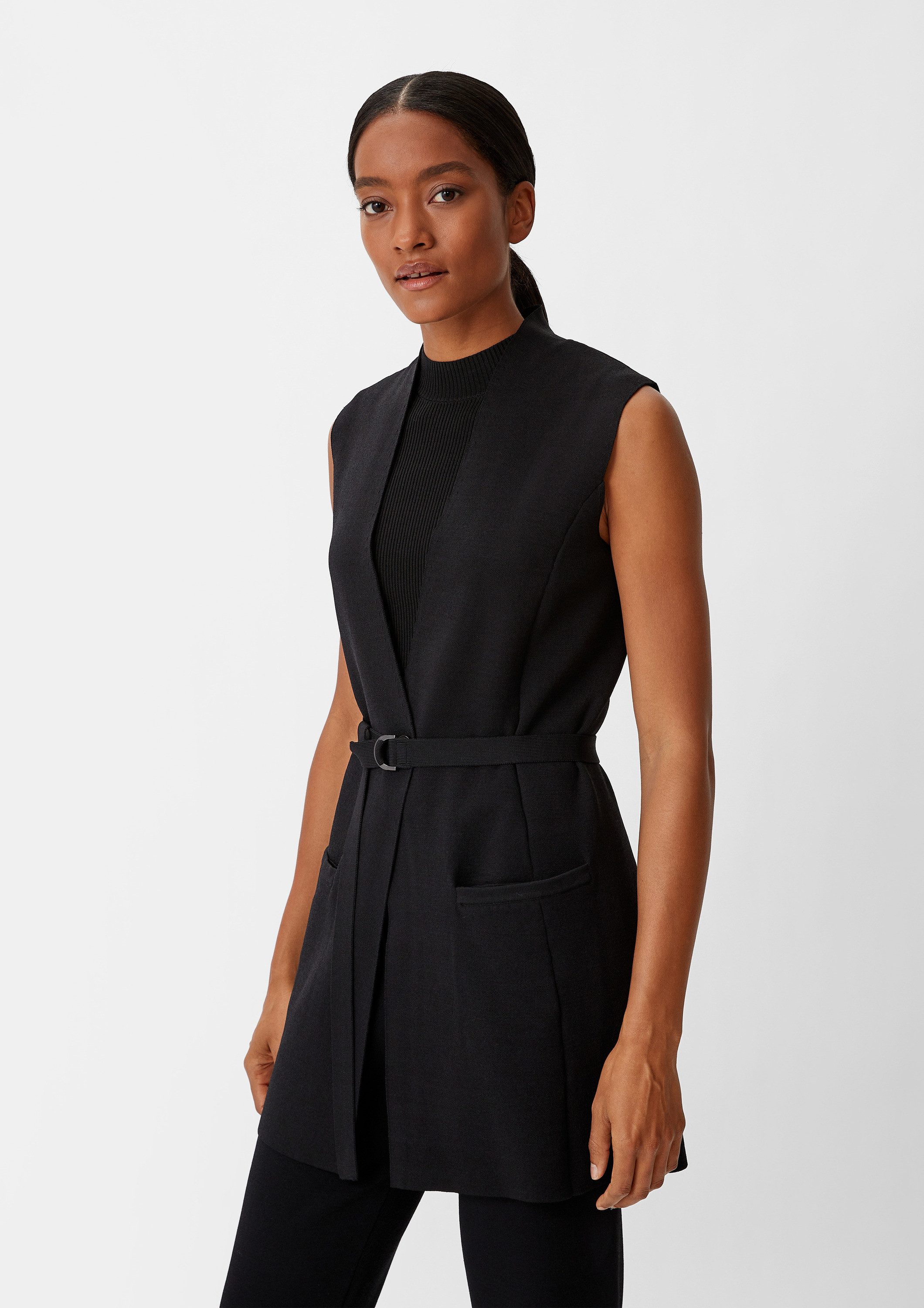 comma Funktionsweste Indoor-Weste Lange Weste aus Viskosemix