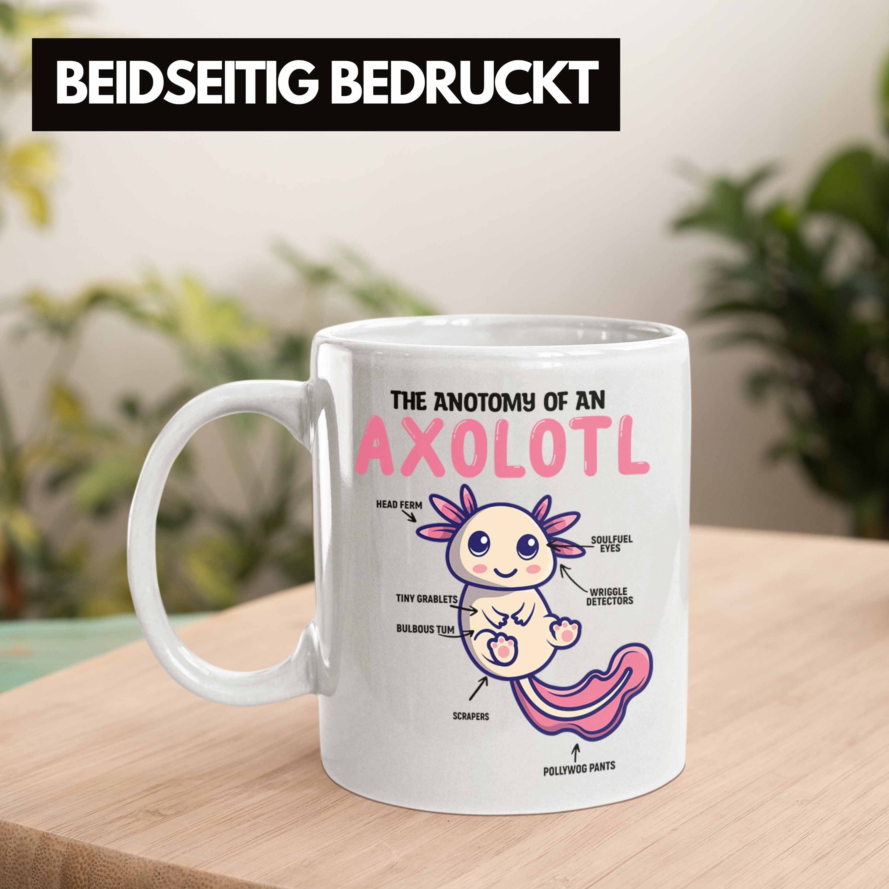 Trendation - für Axolotl Weiss Geschenk Schwanzlurch-Liebhaber Tasse Tasse Trendation
